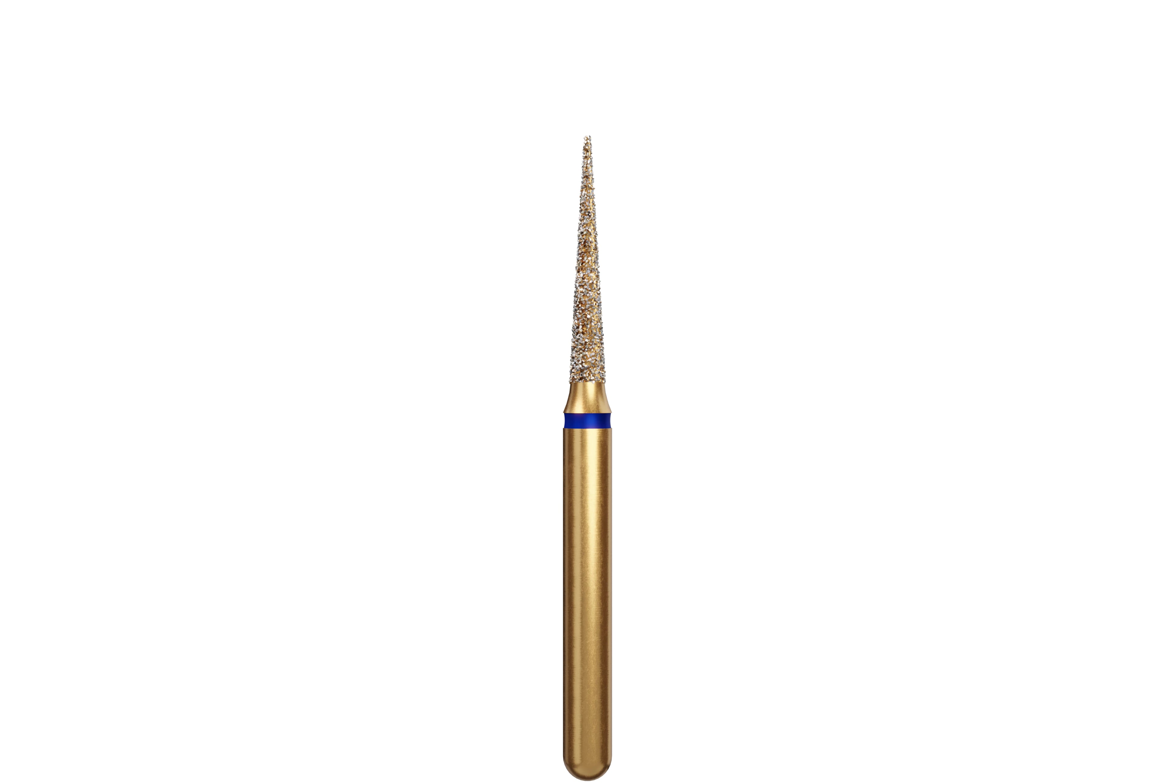 Coltene Alpen Multi-Use Multilayer Diamond Bur, FG, Medium Grit, Flame/Needle Shape, 858-014, 5/Pkg