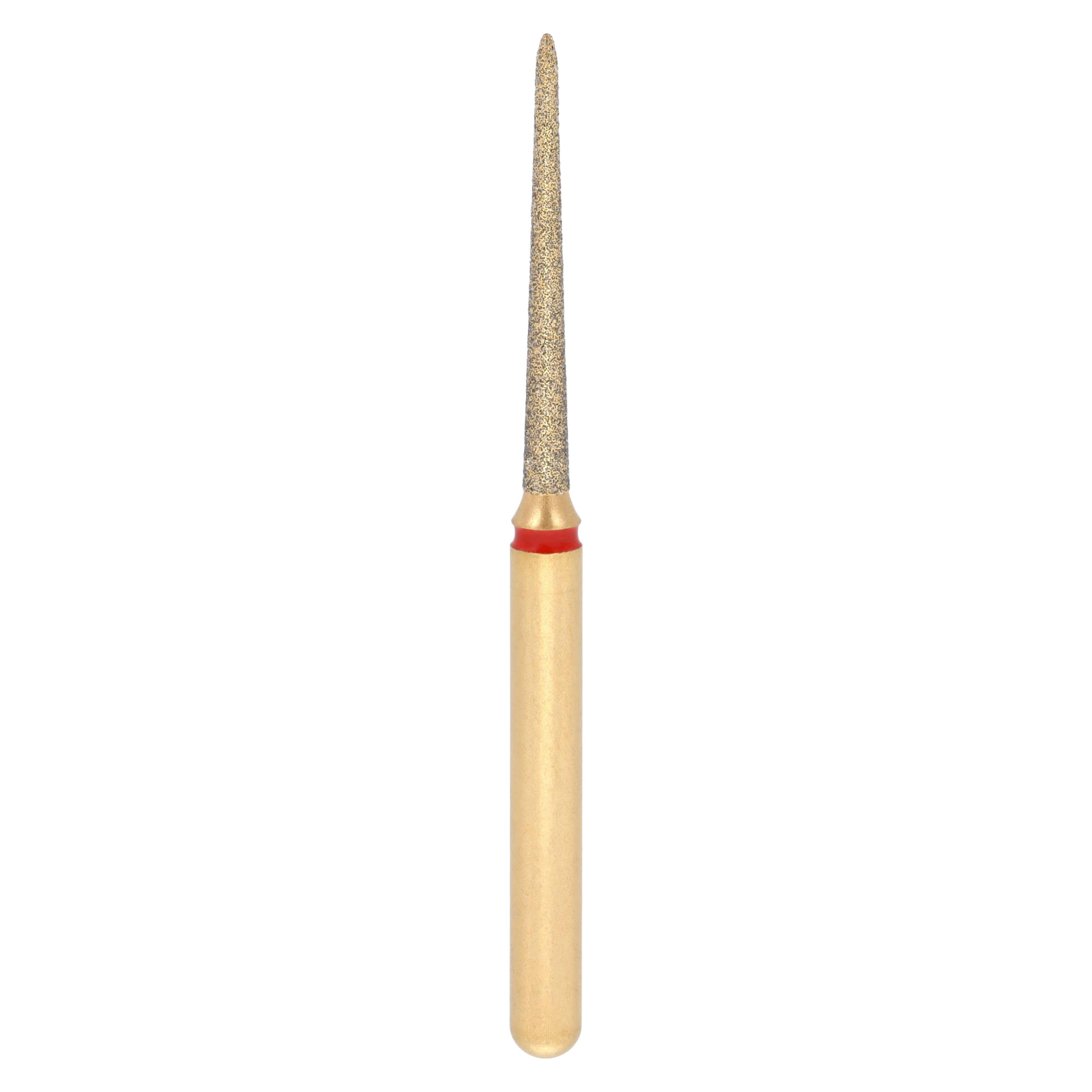 Alpen Multi-Use Diamond Bur, FG, Needle/Flame, Fine, Red, #859-010F, 1 mm Head, 10 mm Head Length, 5/Pk, 60032399