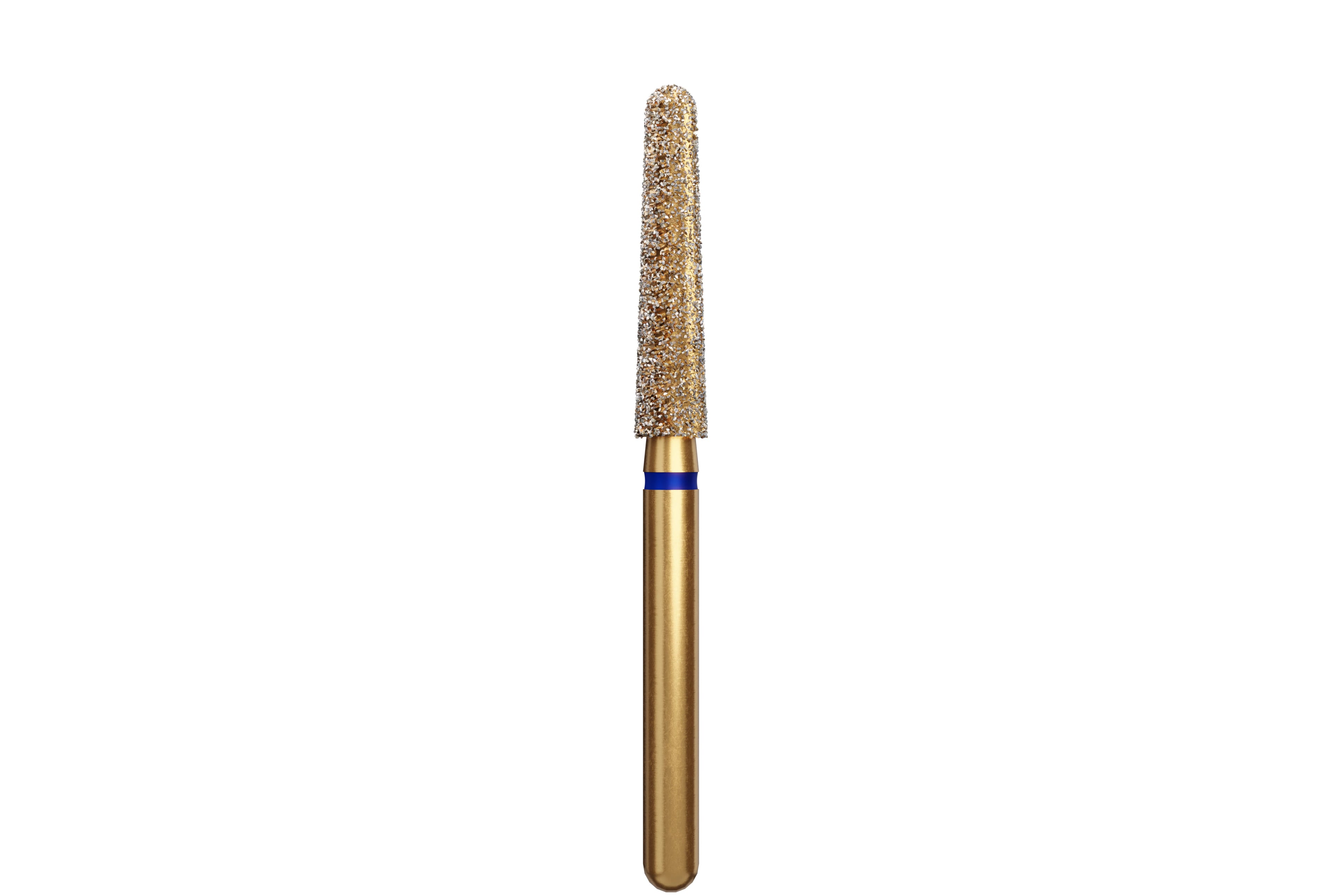 Alpen Diamond Bur, FG, Round End Taper, Medium Grit, Blue, #850-023M, 2.3 mm Head, 10 mm Head Length, 5/Pk, 60032223