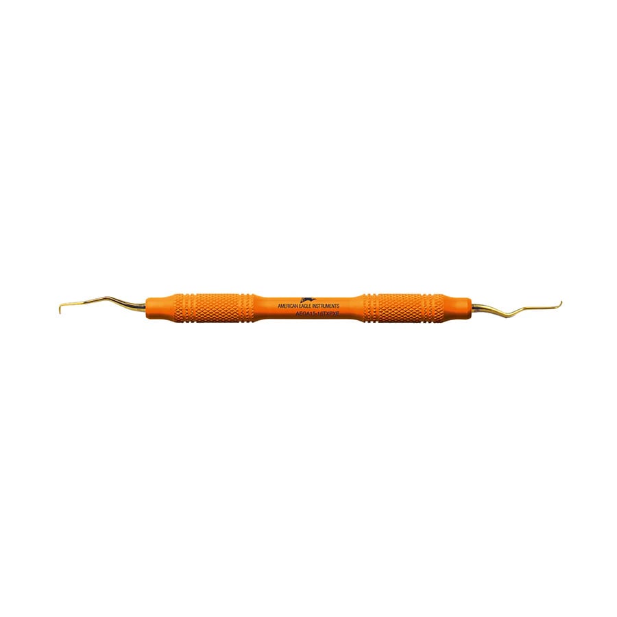 Pro Thin™ XP® SQUARED Technology Gracey +3 Access 15-16 Posterior Mesial Curette, EagleLite Handle, Orange, Double End, AEGA15-16TXPXE