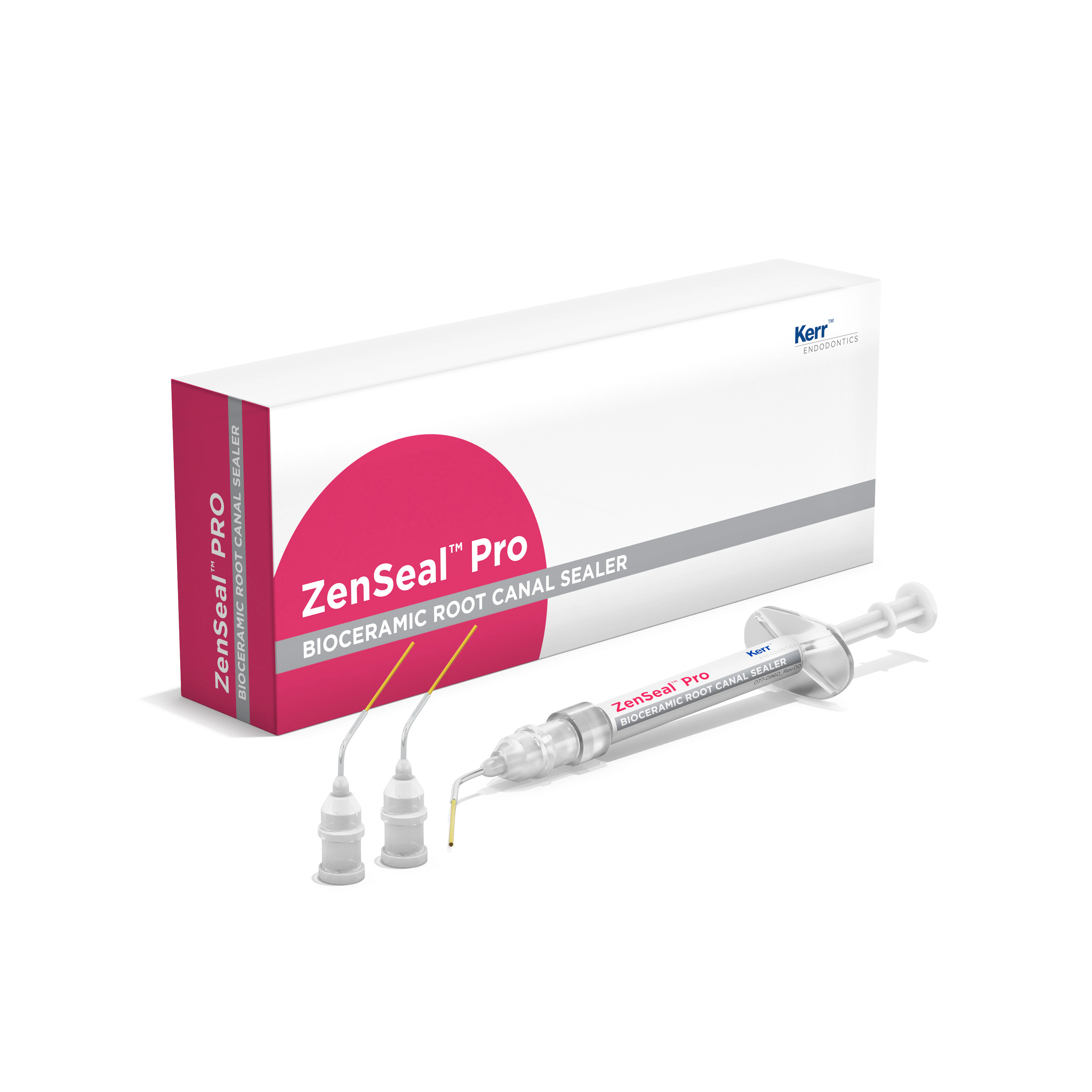 Kerr ZenSeal Pro Bioceramic Root Canal Sealer Kit, 2g Syringe + 20 Tips, #825-9511