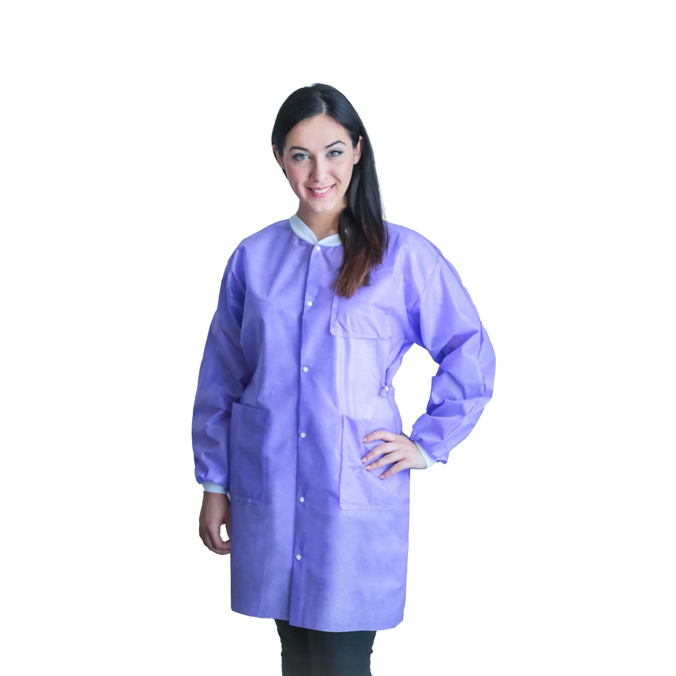 FitMe Lab Coats, Purple/XX-Large, 10/Pack, UGC-6604-XXL