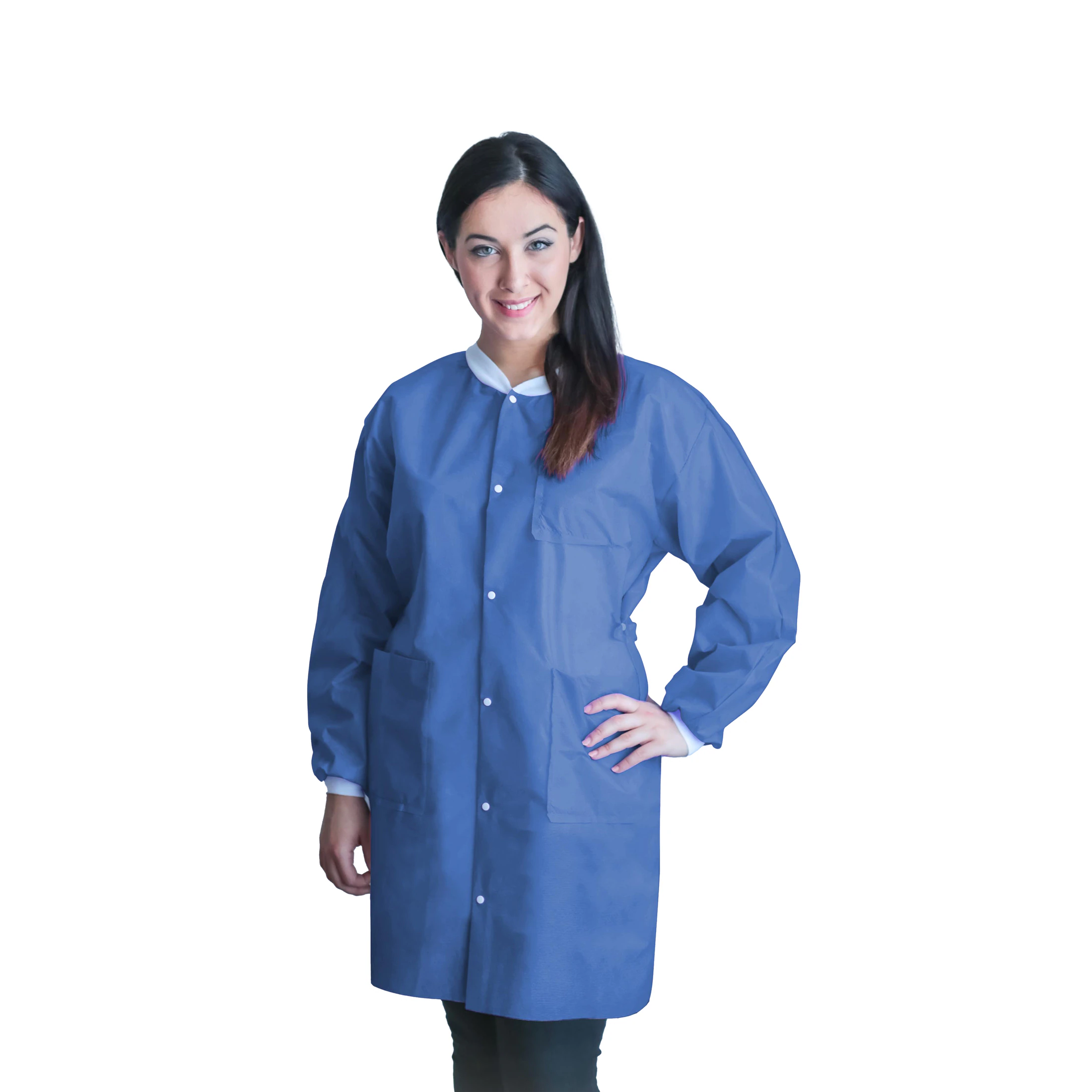 FitMe Lab Coat, Medium, Medical Blue, 10/Bag, UGC-6613-M