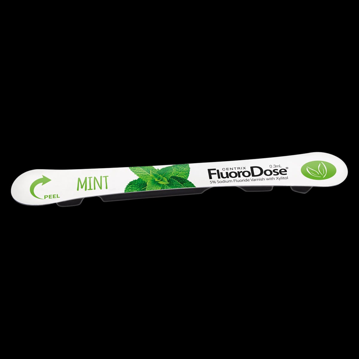 FluoroDose 5% Sodium Fluoride Varnish, Mint, 0.3 mL Single Dose with Benda Brush, 600/Pkg, 360078