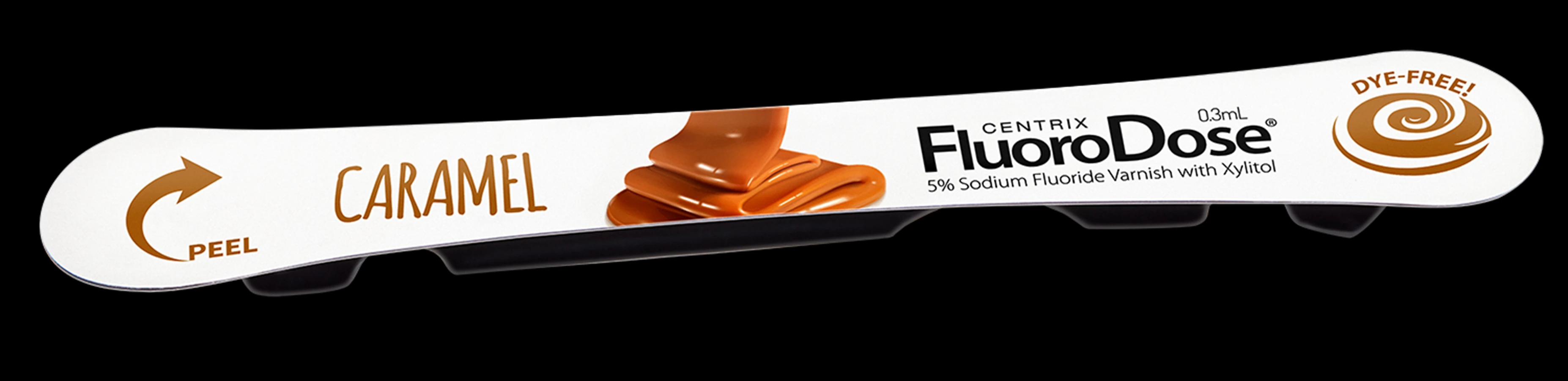 Centrix FluoroDose Fluoride Varnish, 5% Sodium Fluoride, Caramel, 0.3 mL Unit Dose, 600/Pkg, 360138