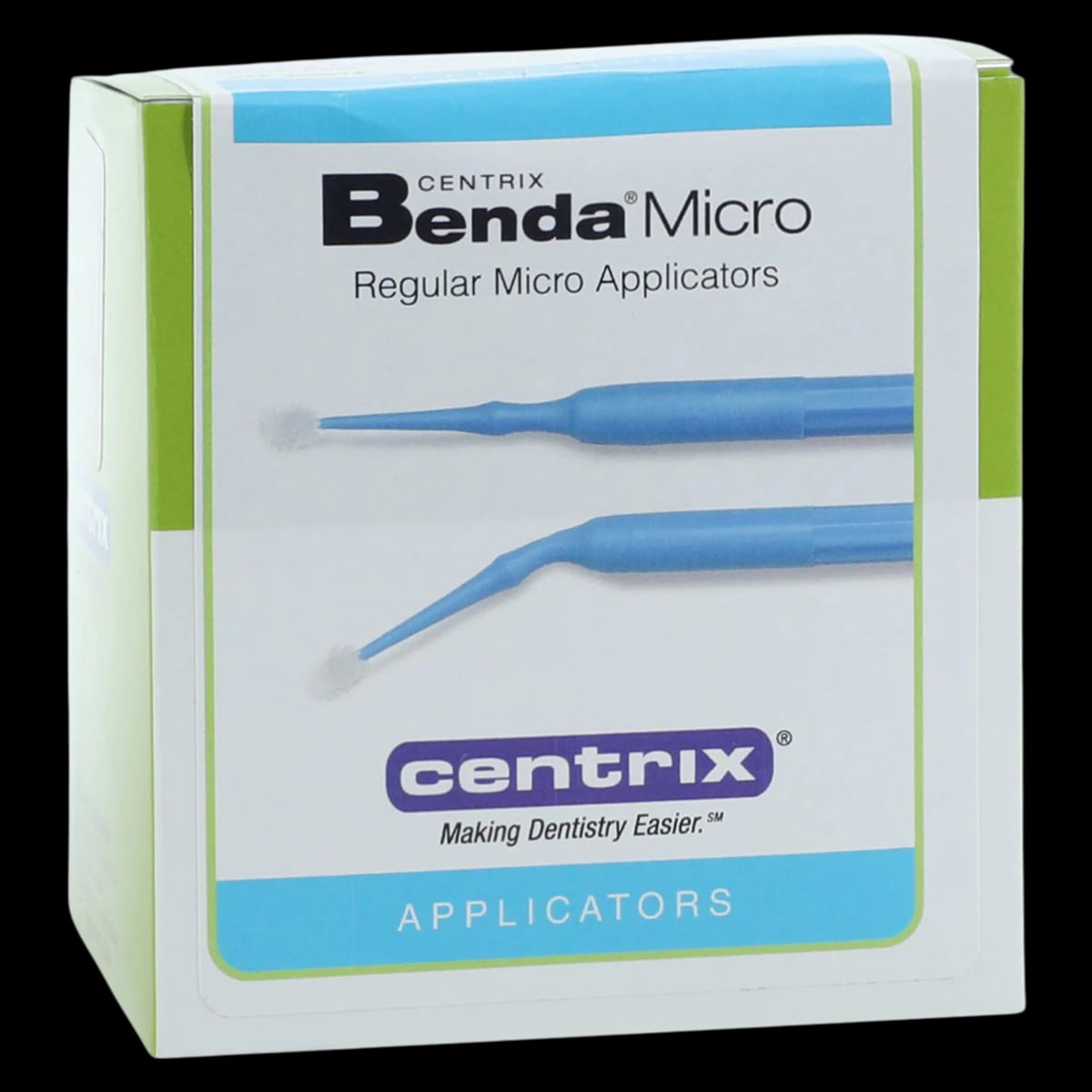 Benda Micro Applicators, Regular Point, 2.0 mm, Blue, Single-Ended, 576/Pkg, 380014
