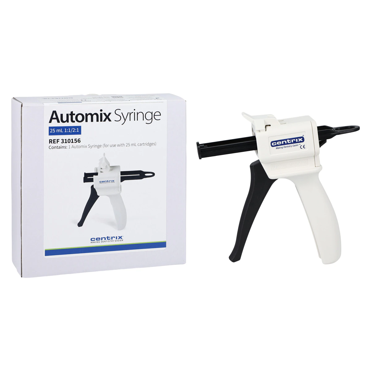Centrix DS-25 Automix Dispensing Gun, 25 ml, 1:1/2:1 Ratio, Autoclavable, 310156