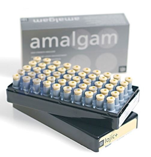Lojic+ Spherical Amalgam Capsules, Triple Spill, 800 mg, Slow Set, 50/Bx, 4203404