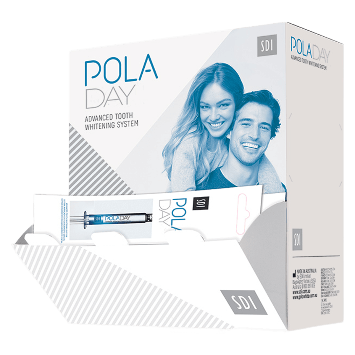 Pola Day 7.5% Hydrogen Peroxide Take-Home Tooth Whitening System, Spearmint, 3 g Syringe Dispenser Pack, 50/Pk, 7700070