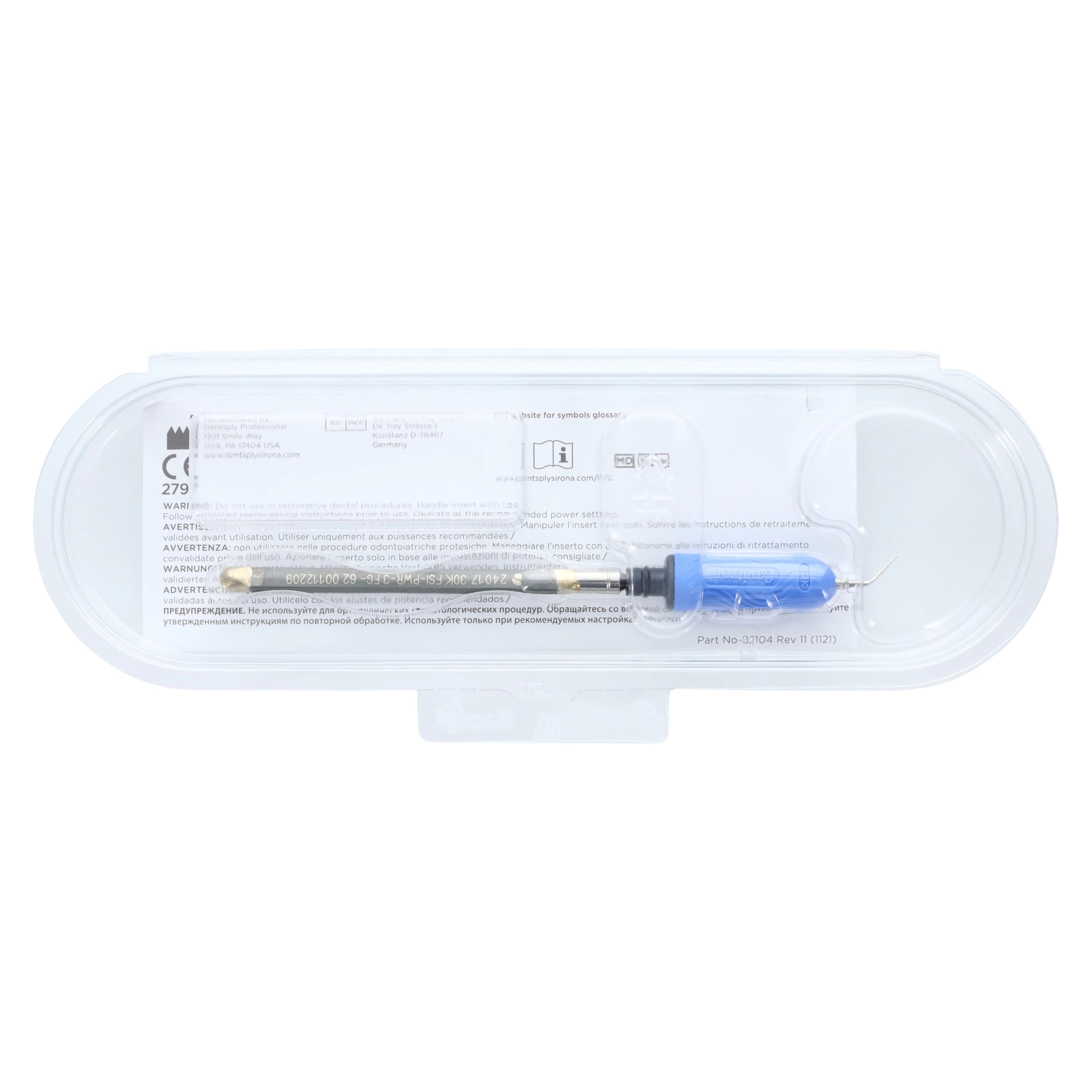 Cavitron FSI PowerLINE-3 Ultrasonic Insert, FitGrip, Beavertail, Blue, 30K, 1/Pk, 82001