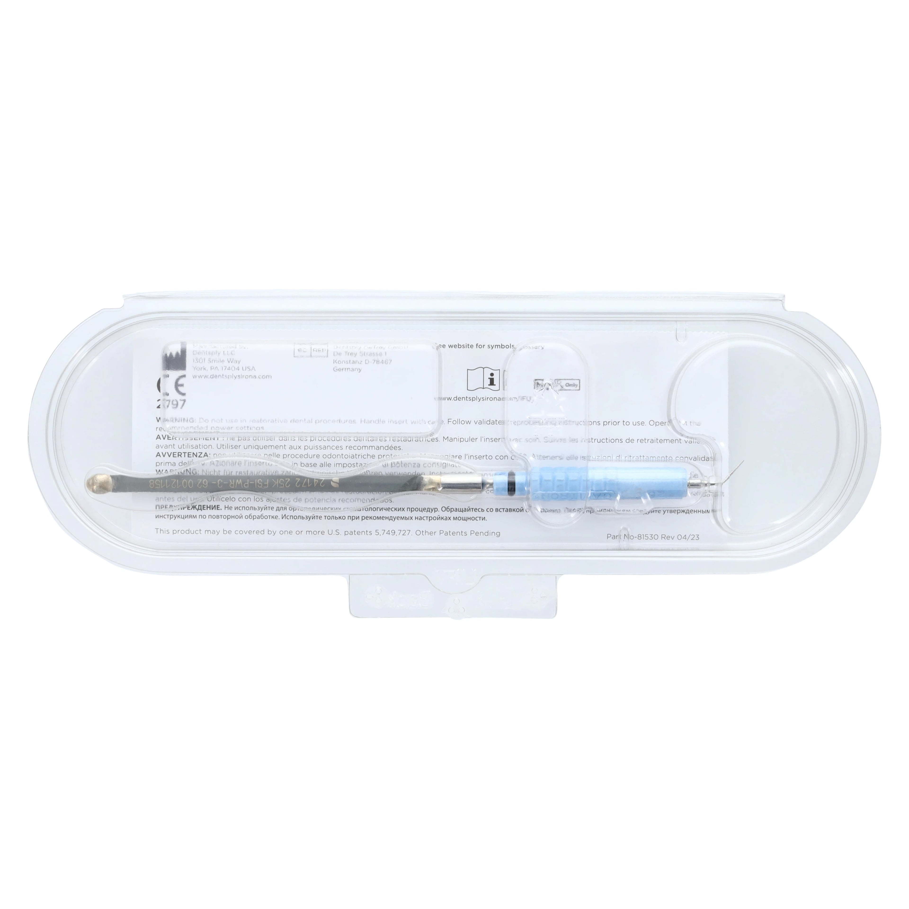 Cavitron FSI Focused Spray Powerline 3 Ultrasonic Insert, 25 kHz, Light Blue Grip, FSI-PWR-3, 80794, Each