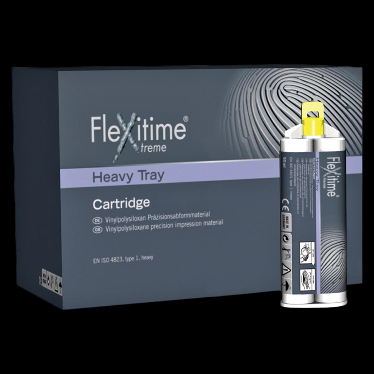 Flexitime Xtreme 2 VPS Impression Material, Heavy Tray Refill, 50 mL Cartridges, 6/Pk, 66044885