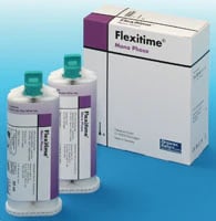 Flexitime VPS Precision Impression Material, Monophase, 50 ml Automix Cartridge Refill, 2/Pk with Mixing Tips, 50034811