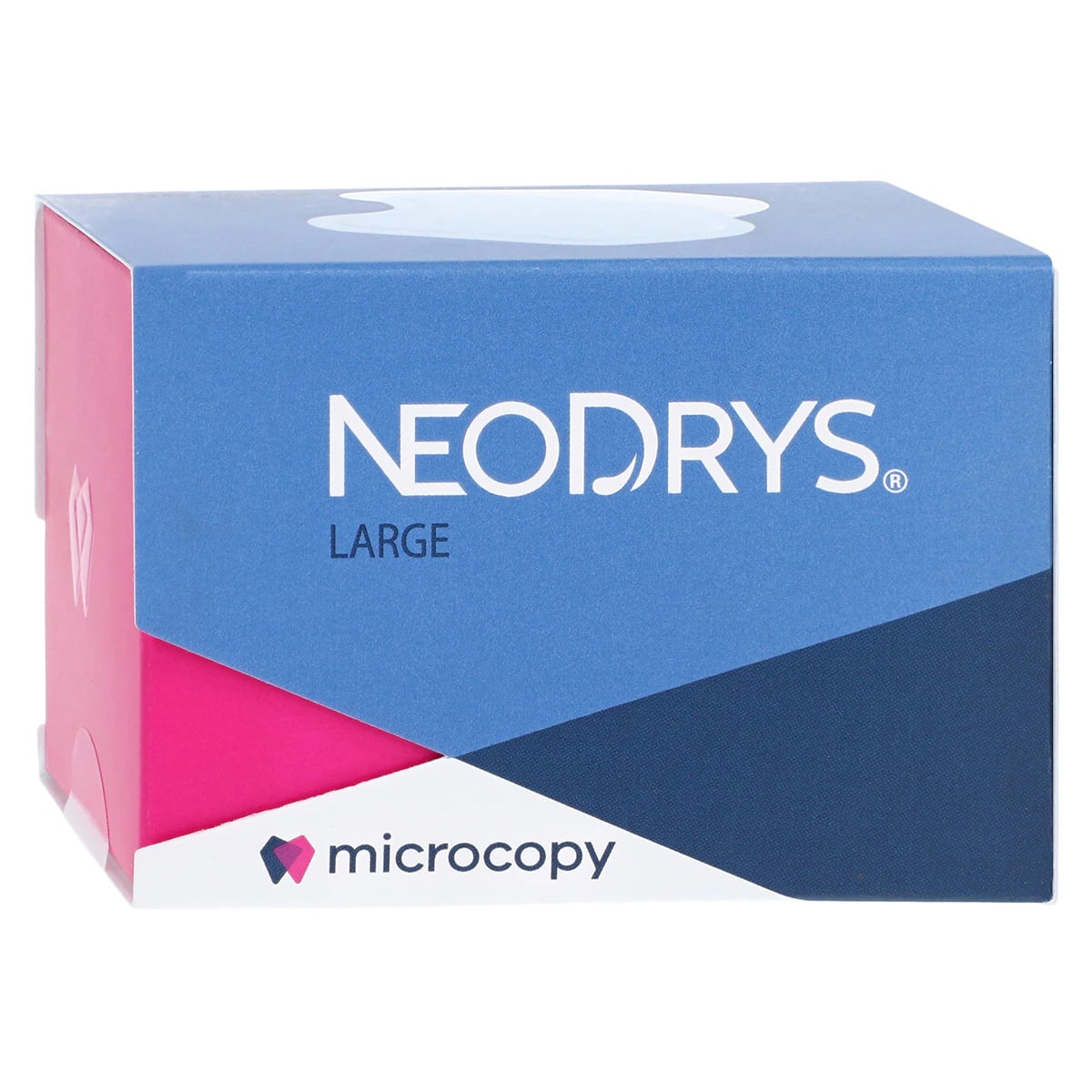 Microcopy NeoDrys Original Saliva Absorbent Cotton Roll Substitute, Large, Blue, 50/Pk, DYL