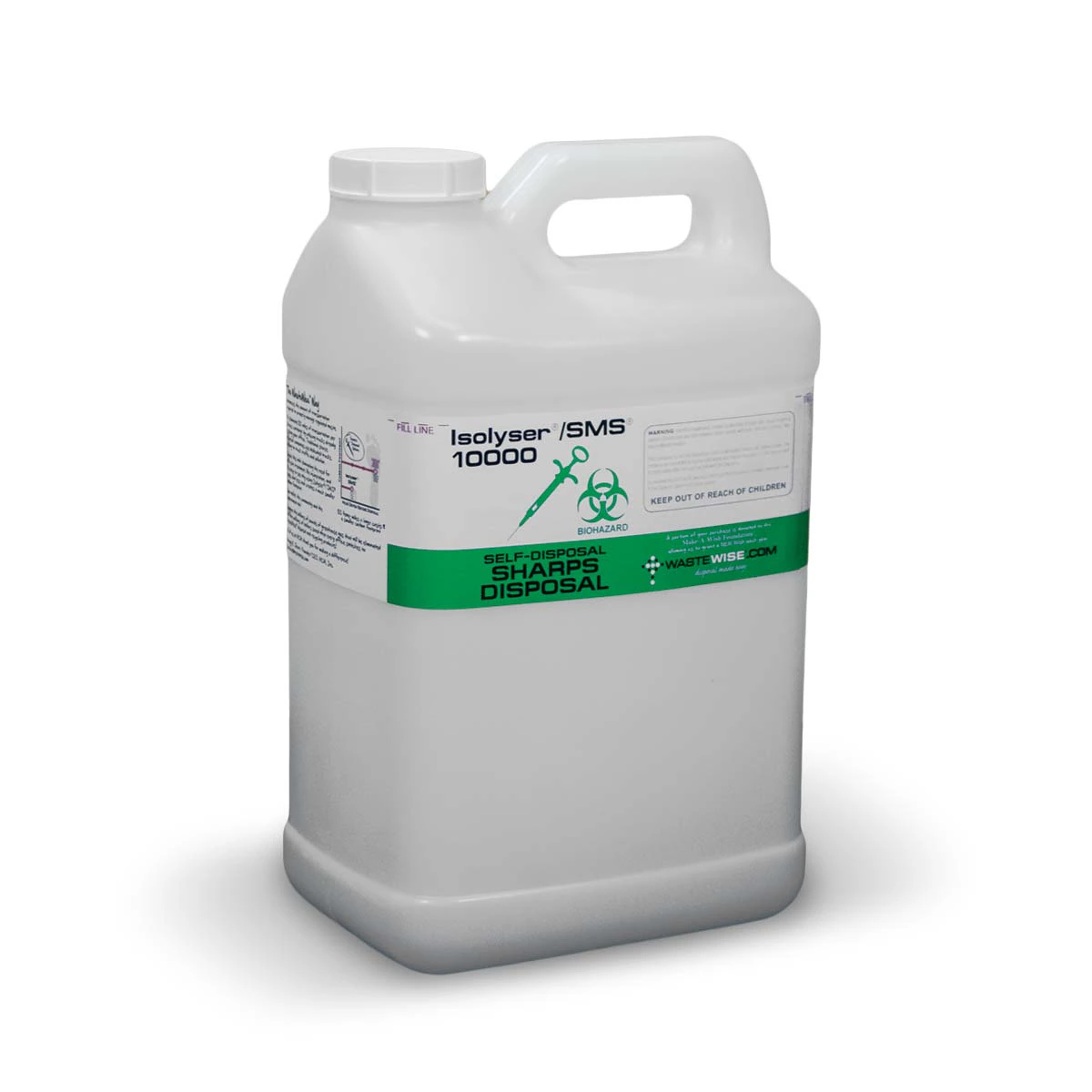 Isolyser SMS Sharps Self-Disposal System, 10 Liter (2.7 Gallon), SMS10000