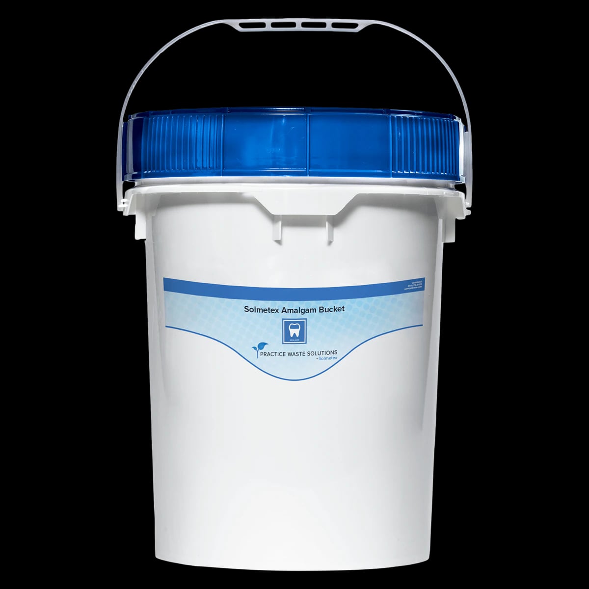 Solmetex Practice Waste Solutions Amalgam Recycling Bucket, 5 Gallon, PWS-AB-5