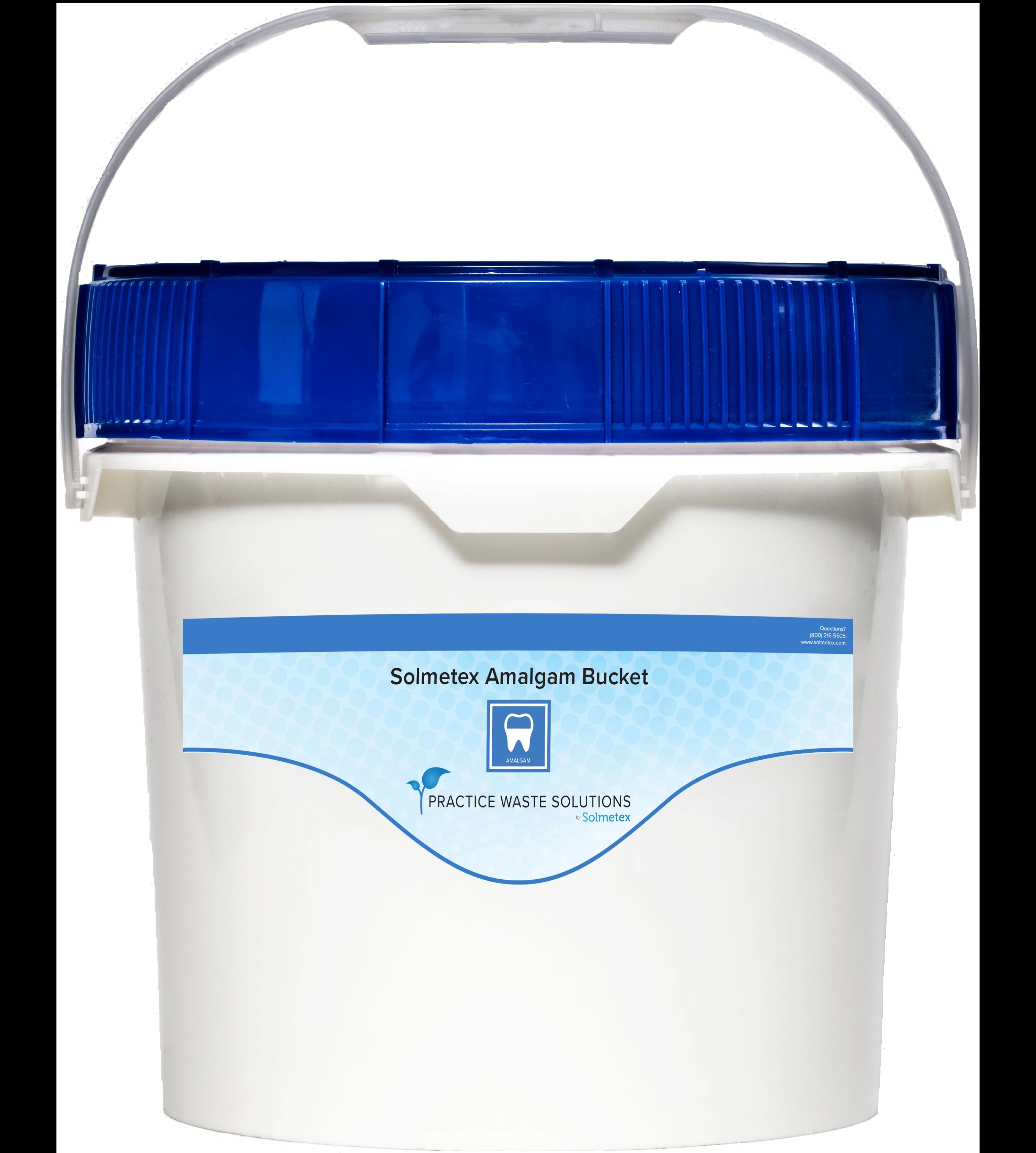 Solmetex Practice Waste Solutions Amalgam Recycling Bucket, 3.5 Gallon, 1/Pk, PWS-AB-3.5