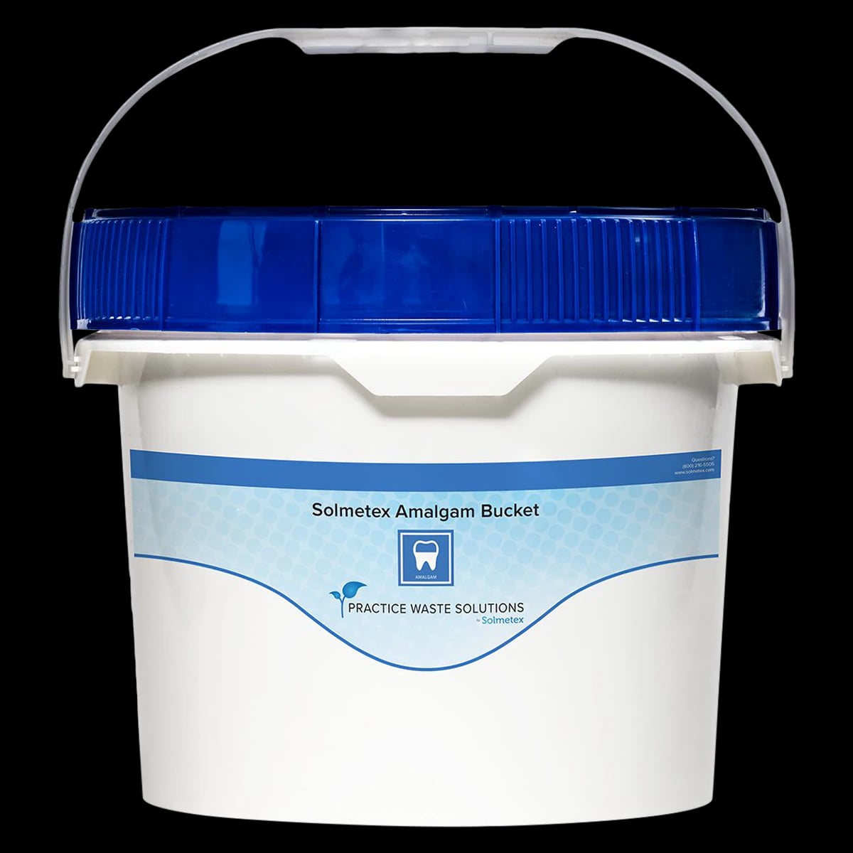 Solmetex Amalgam Waste Bucket, 2.5 Gallon, PWS-AB-2