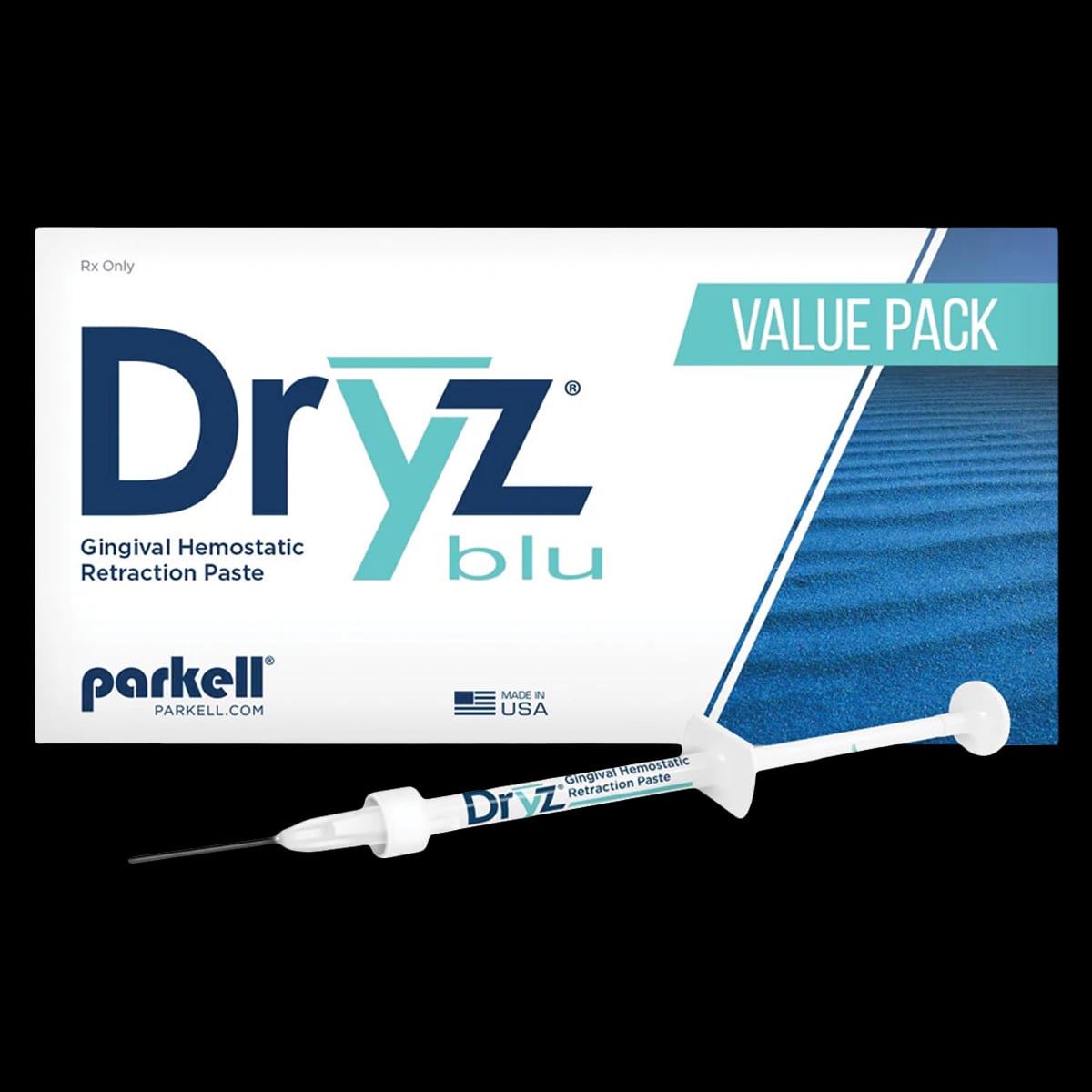 Dryz Blu Hemostatic Retraction Paste, 0.5 ml Syringes, Value Pack, 25/Bx, S191