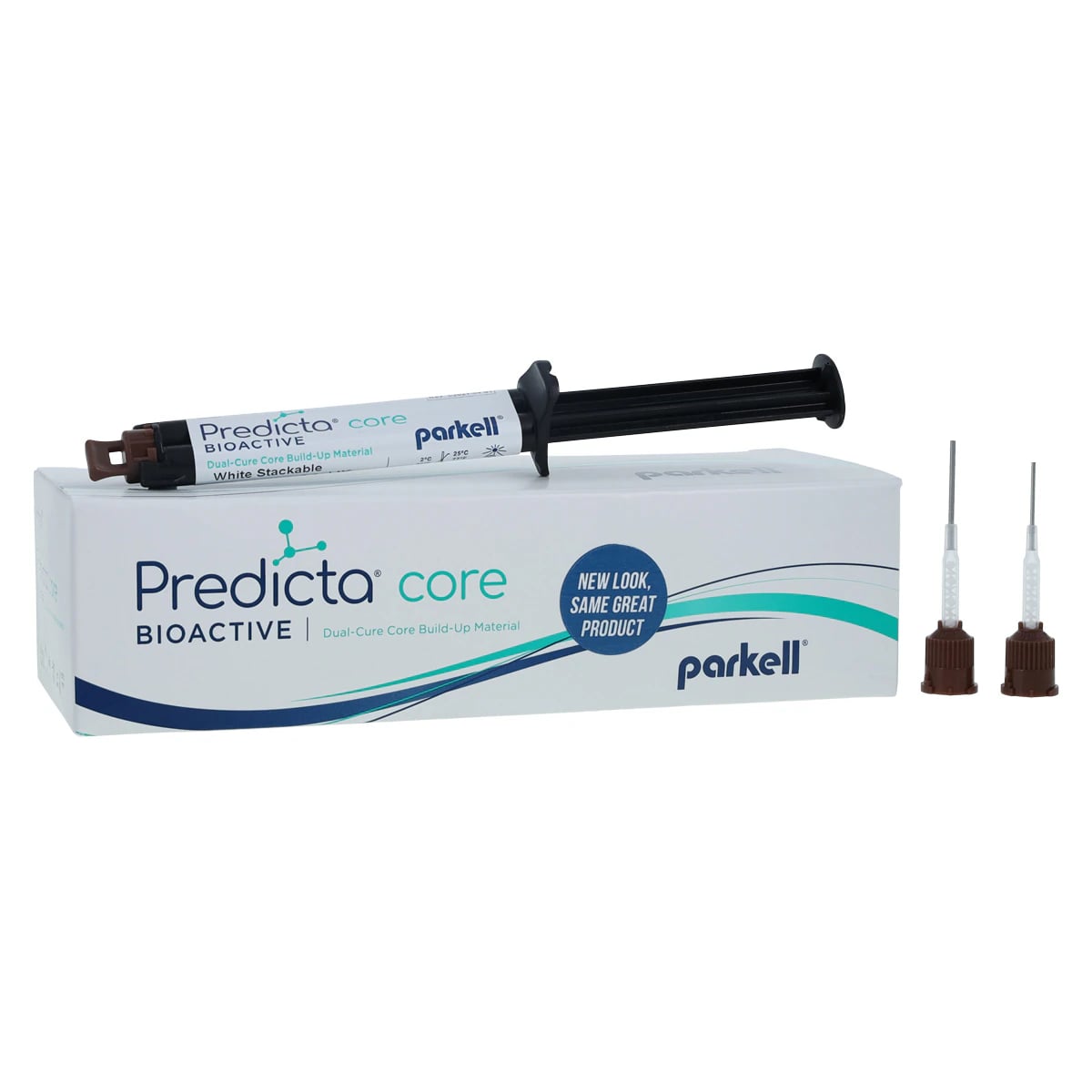 Predicta Bioactive Dual-Cure Core Build-Up Material, Stackable, White, 5 ml Syringe Refill, S605