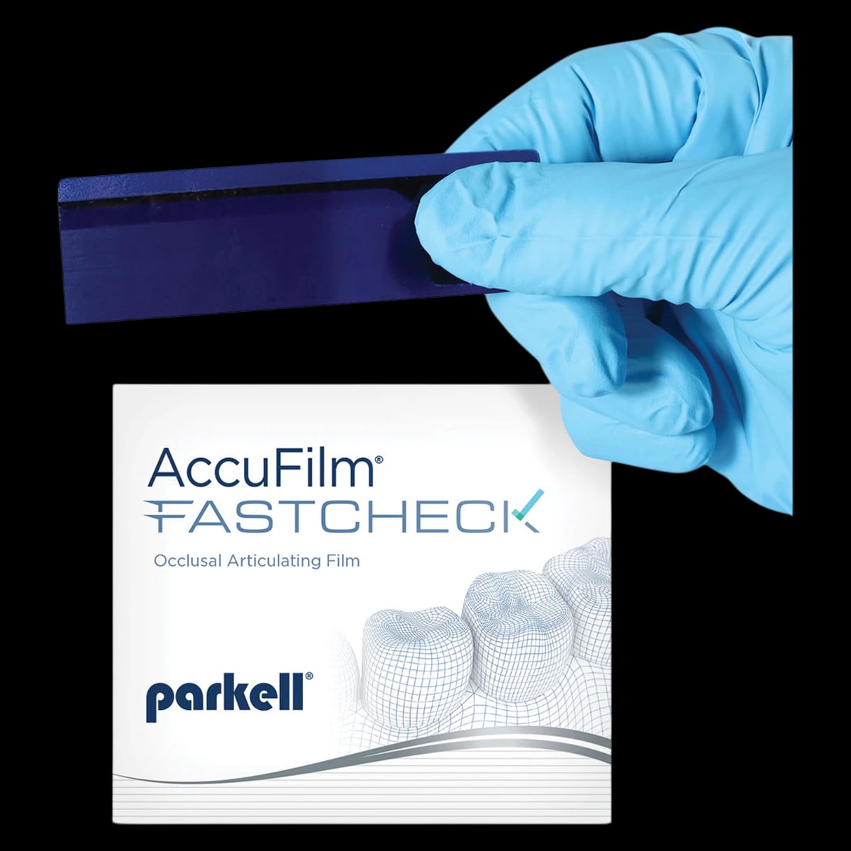 AccuFilm FastCheck Double-Sided Articulating Film, Blue/Blue, 100/Pk, S054