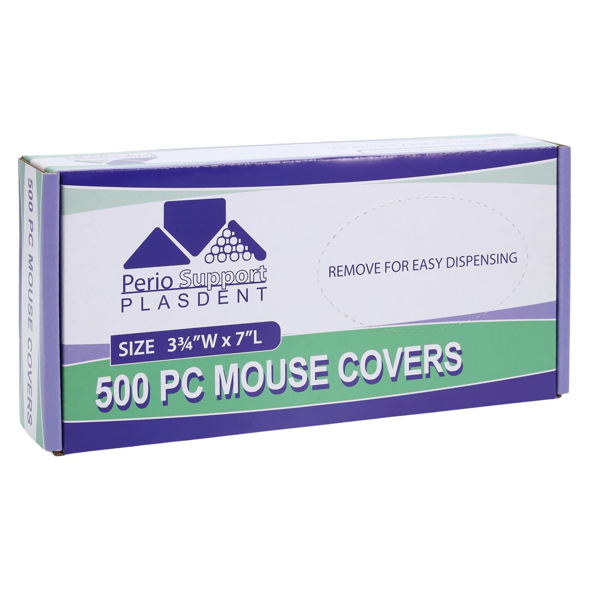 Plasdent Disposable PC Mouse Protective Covers, Clear Plastic, 3.75" x 7", 500/Pk, PS405