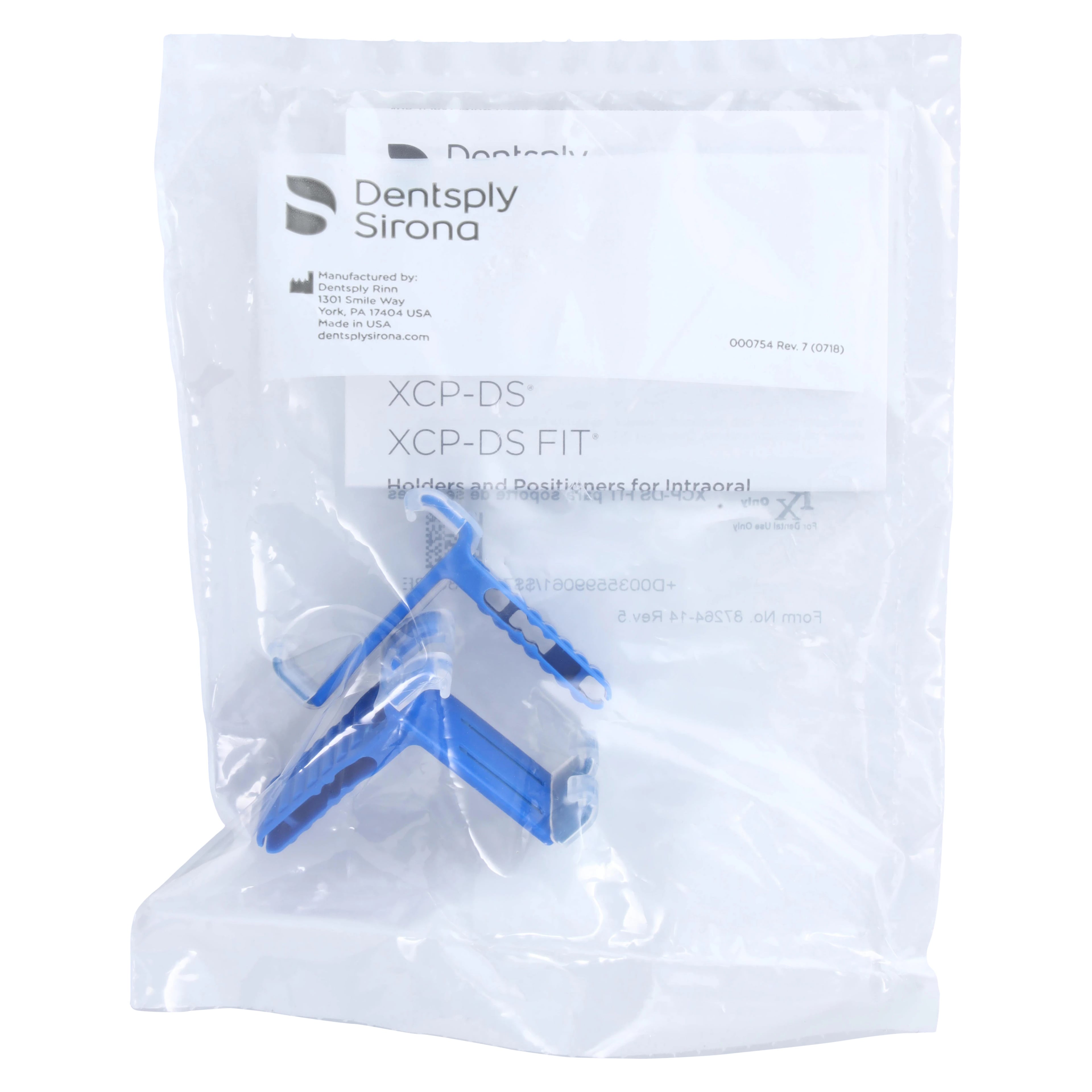 XCP-DS FIT Universal Sensor Positioning System Biteblock Refill, Anterior Thin, Blue, 2/Pkg, 559906