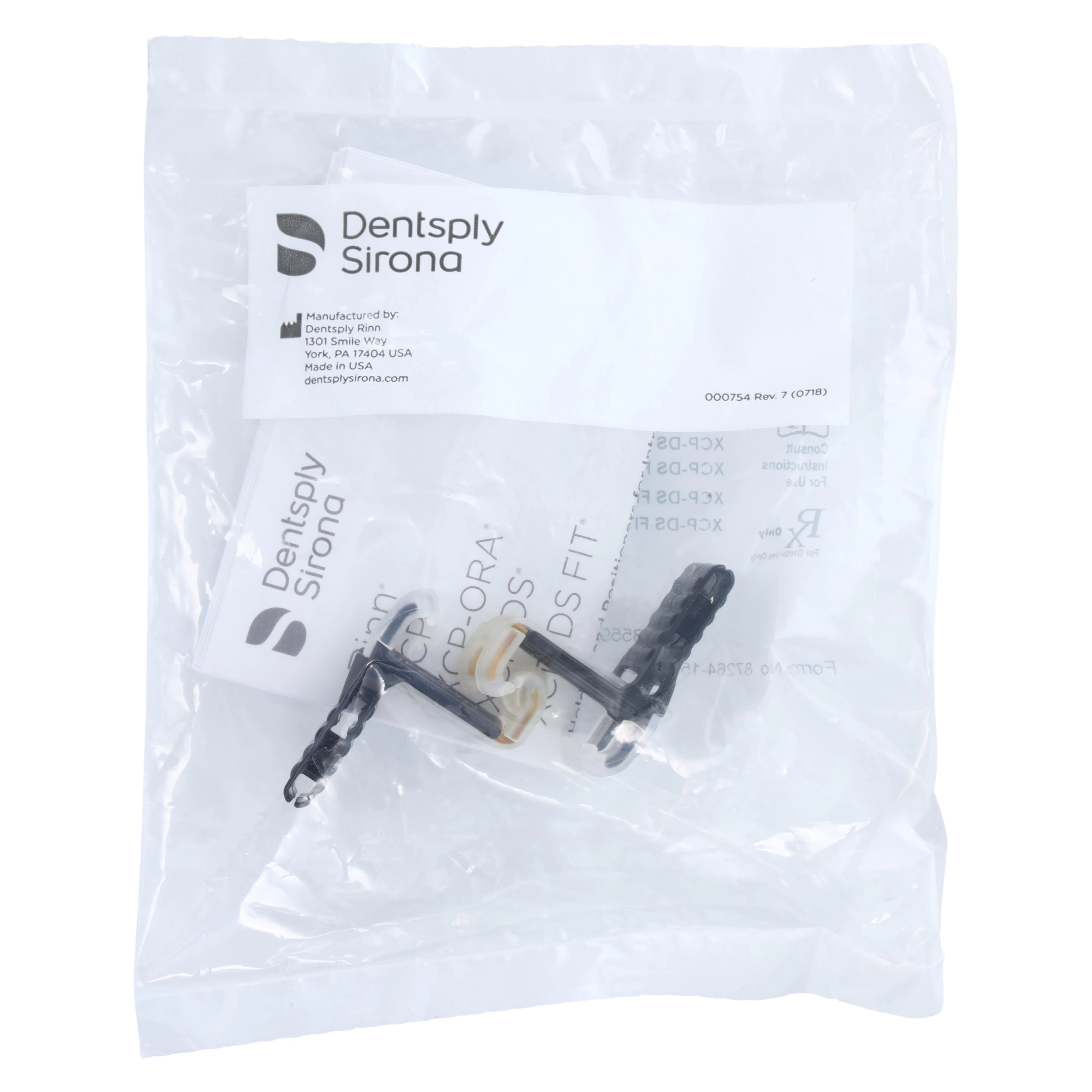 XCP-DS FIT Universal Sensor Positioning System Biteblock Refill, Size 0 Periapical, Black, 2/Pkg, 559907