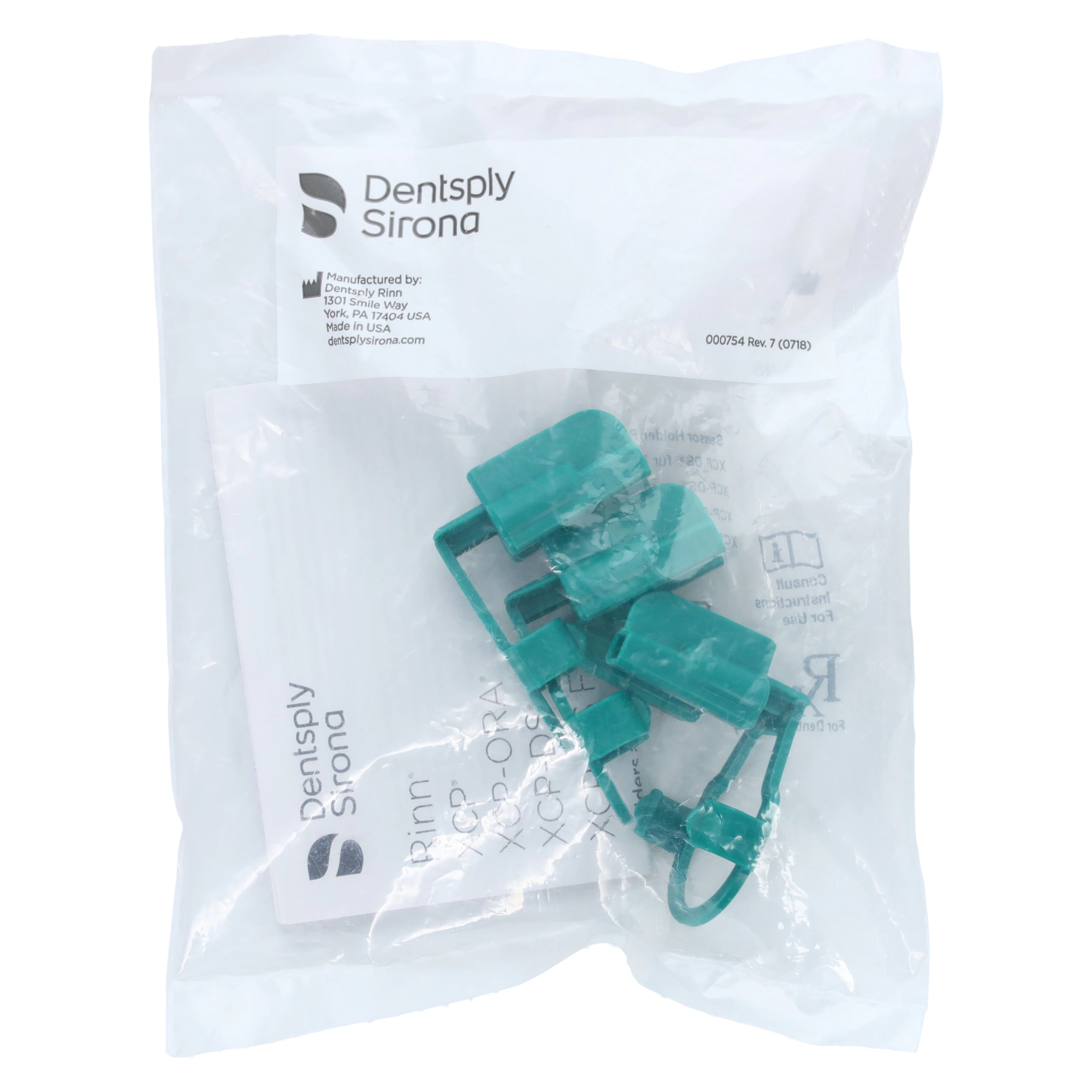 XCP-DS Digital Sensor Holder, Endodontic #1V, Green, for Carestream/Kodak 5100/6100/6500, 3/Pkg, 553019