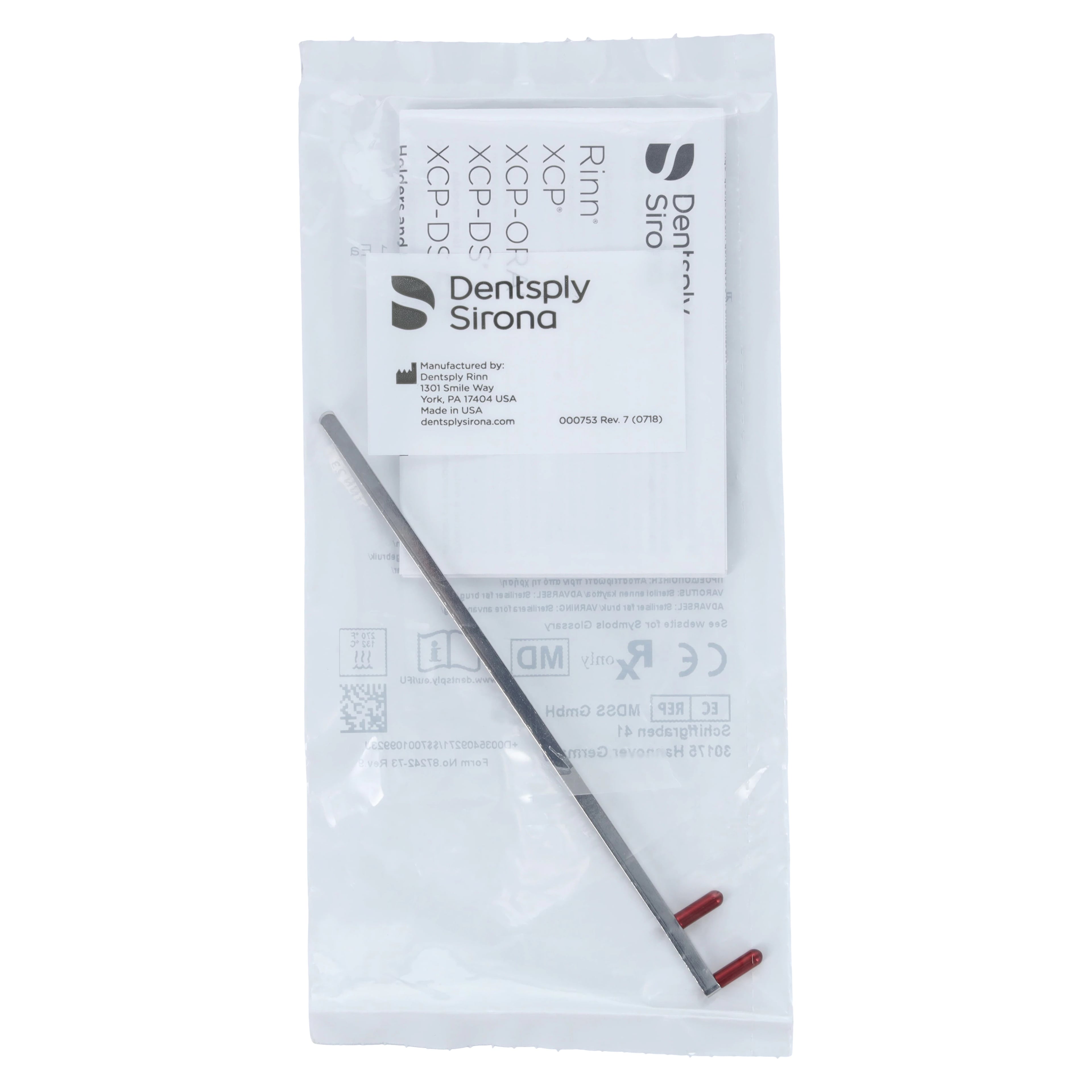 Dentsply Rinn XCP/BAI Bitewing Positioning Arm, Red Pins, Stainless Steel, 54-0927, 1/Pk
