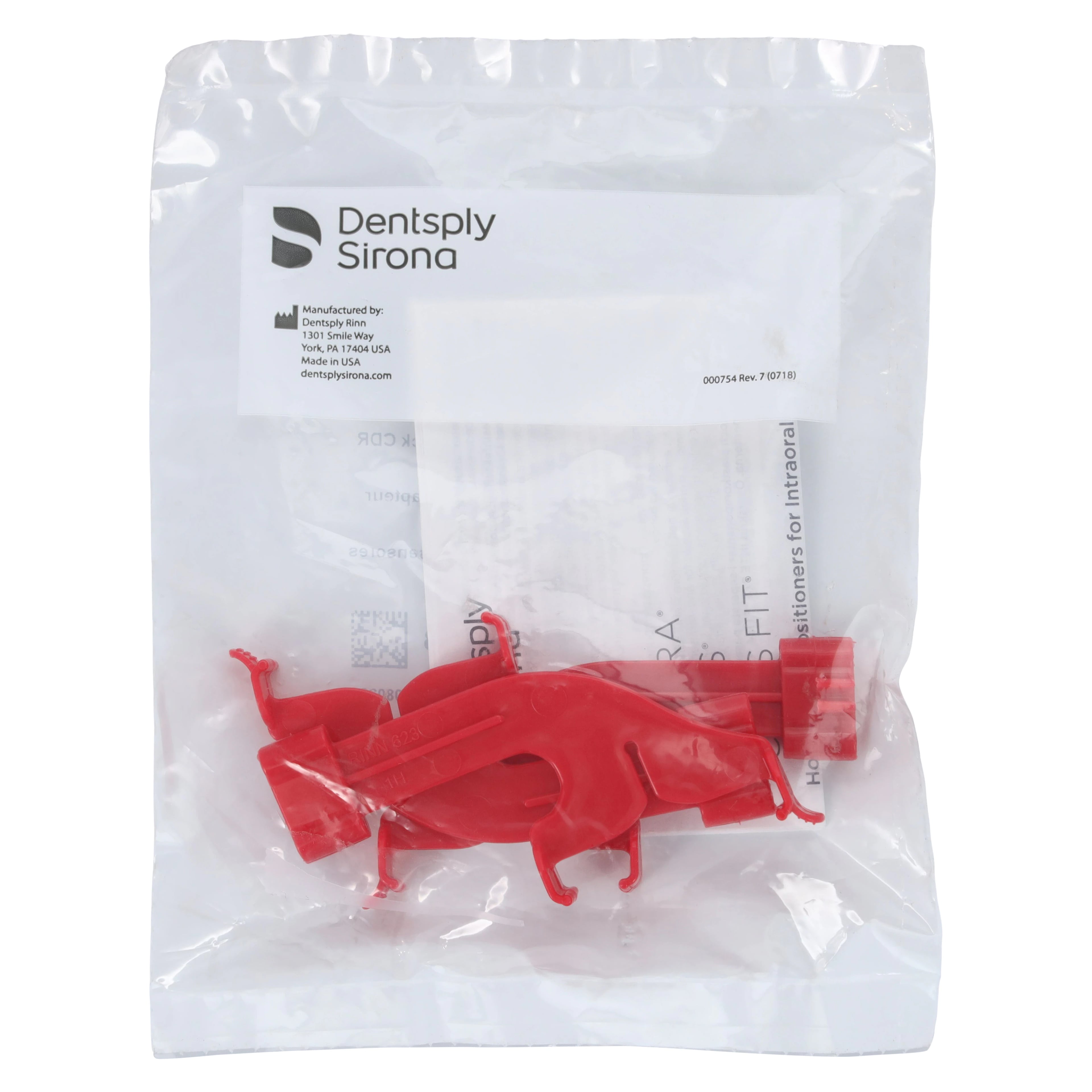 XCP-DS® Bite Wing Biteblock for Schick CDR Digital Sensor, Red, #1 Horizontal, 3/Pack, 55-0623