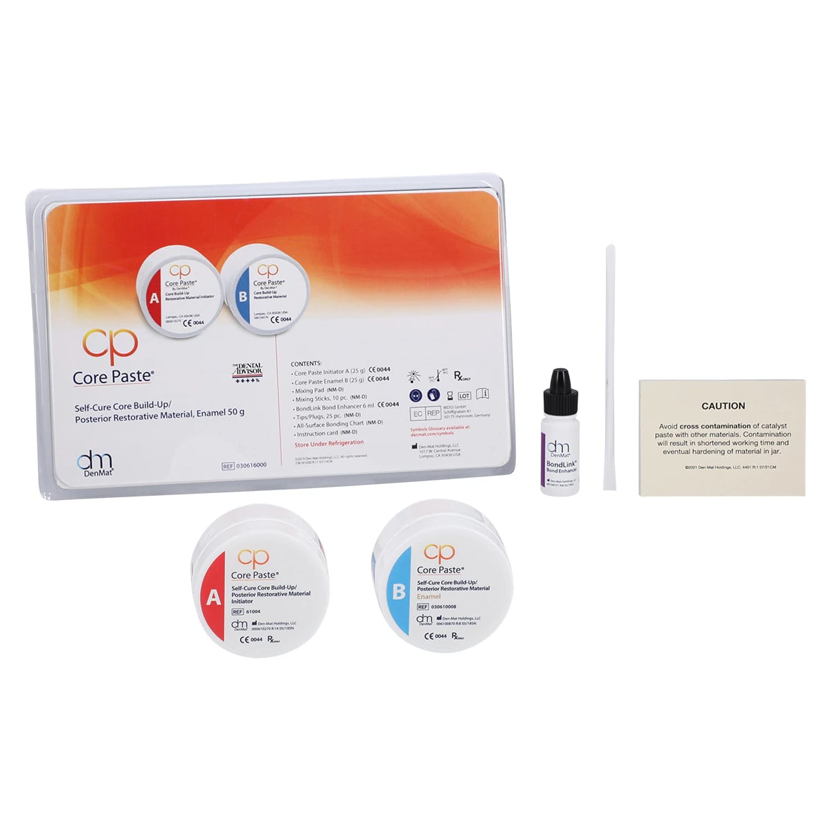 Core Paste Enamel Self-Cure Core Build-Up Kit, 50 g (25 g A + 25 g B), 030616000