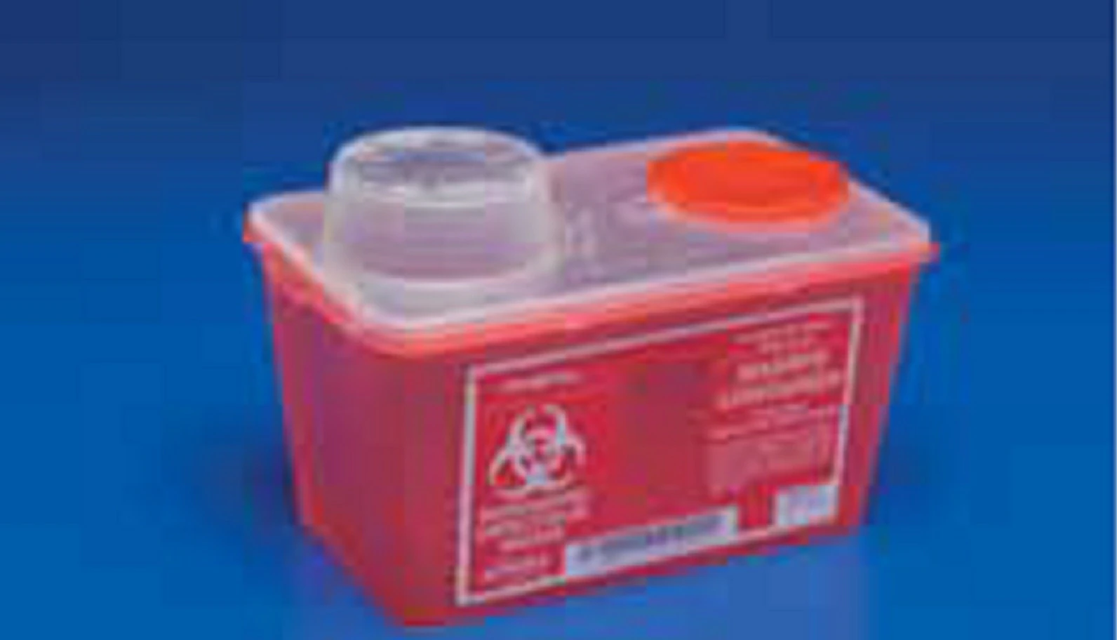 Monoject Sharps-A-Gator Sharps Container, Chimney Top, Translucent Red, 4 Quart, 8881676236