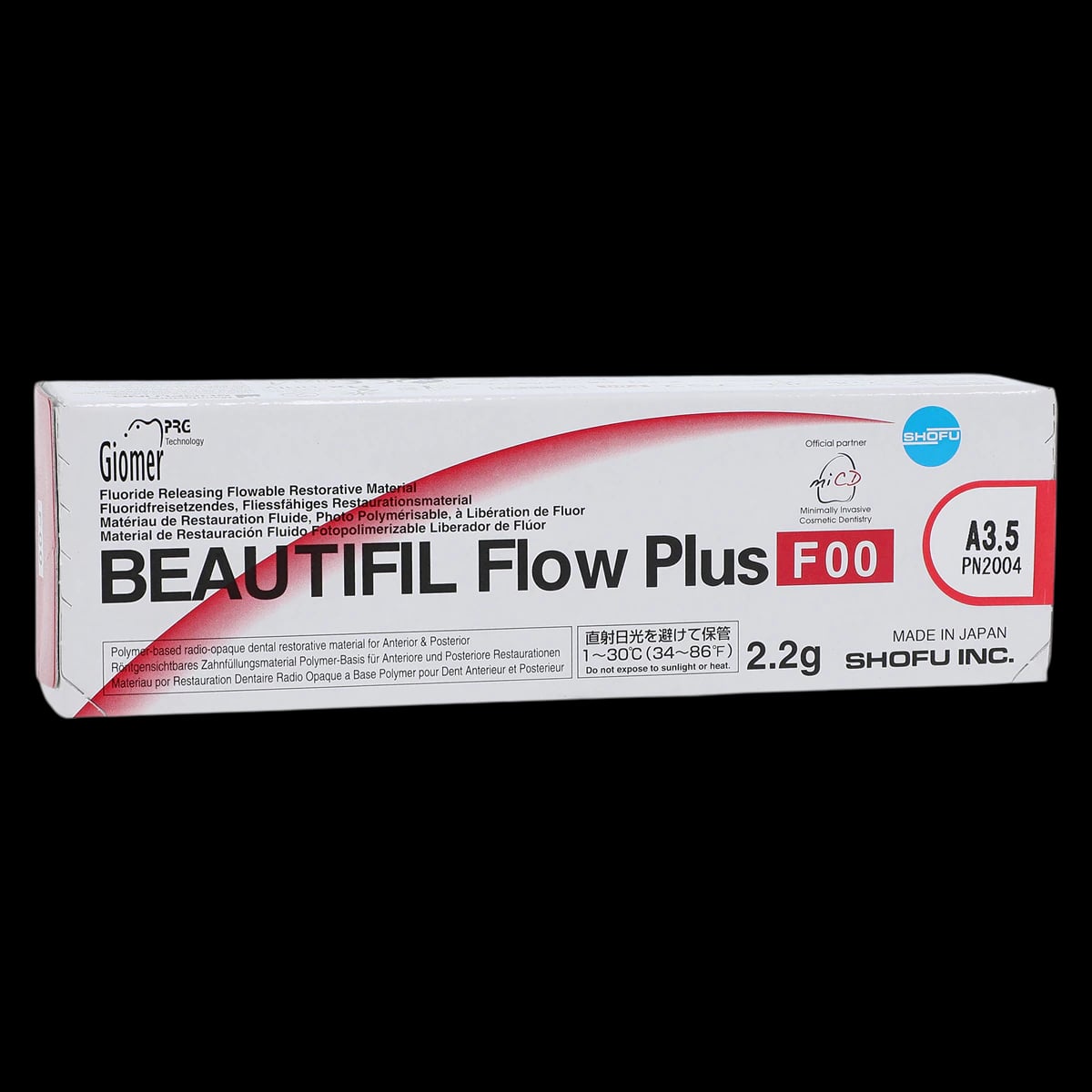 Beautifil Flow Plus F00 Zero Flow Hybrid Restorative Composite, Shade A3.5, 2.2 g Syringe Refill, 2004
