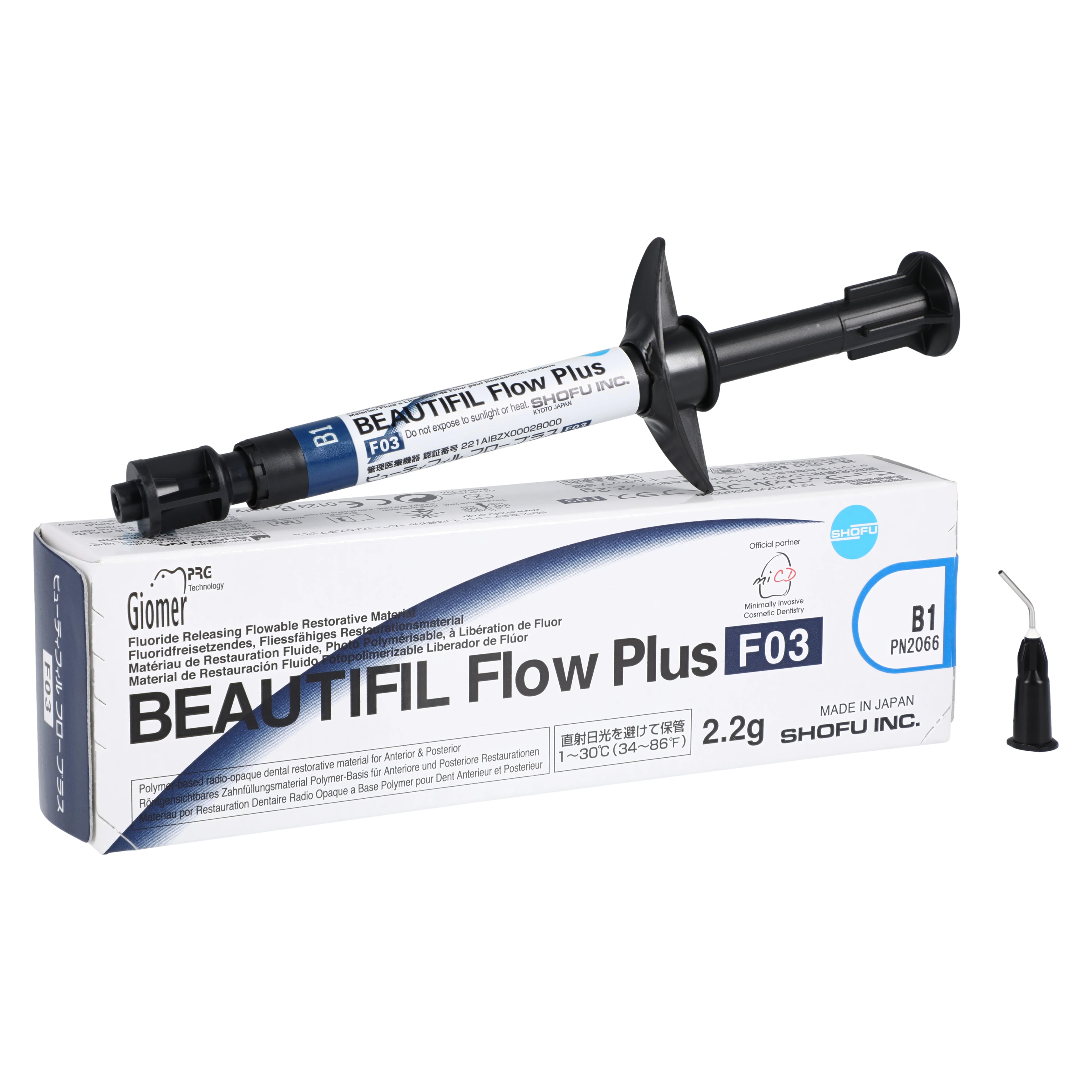 Beautifil Flow Plus F03 Low Flow Hybrid Composite, Light-Cure, Syringe Refill, 2.2 g, B1, 1/Pk, 2066