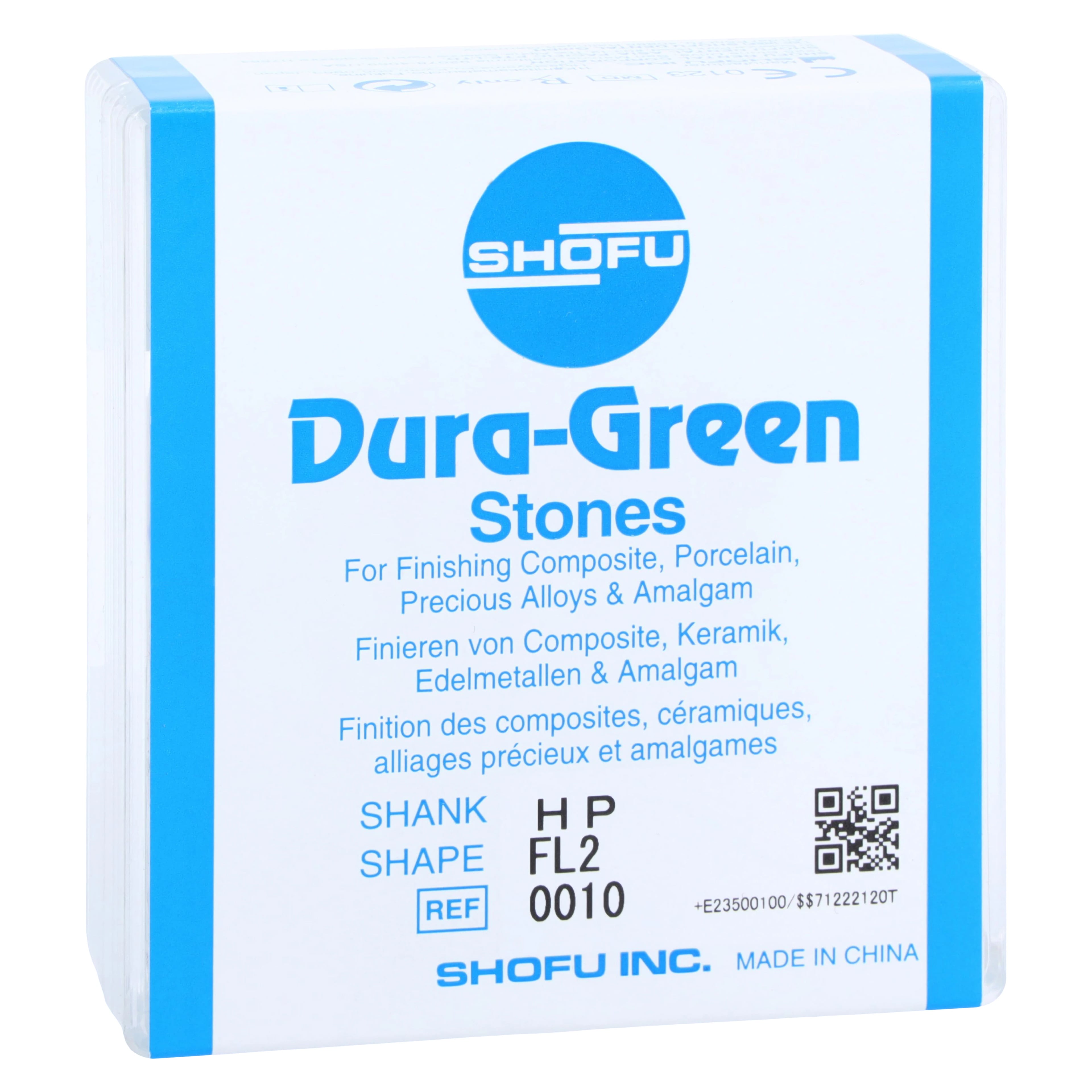 Dura-Green Stones, HP, Flame FL2, ISO #025, Green, 12/Pkg, 0010