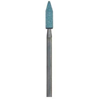 Shofu Dura-Green Stones, HP Fine, PC1, ISO #030F, Pointed Cylinder/Bullet, Green Silicon Carbide, 12/Pack