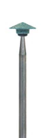 Dura-Green Stones, HP (Straight Handpiece), Knife Edge KN4, ISO #080, Green, 12/Pk, 0026