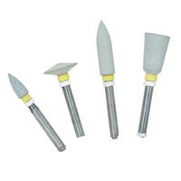 Shofu CompoMaster CA Assorted Composite Polishing Kit, Contra-Angle Shank, 4 Shapes (Bullet, Knife, Cup, Mini-Point), Regular Grit, #0115
