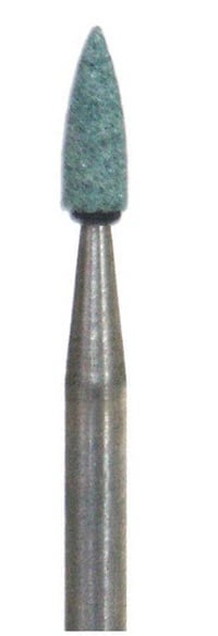 Dura-Green Stones, FG, Flame FL2, Green, Silicon Carbide, 12/Pk, 0104