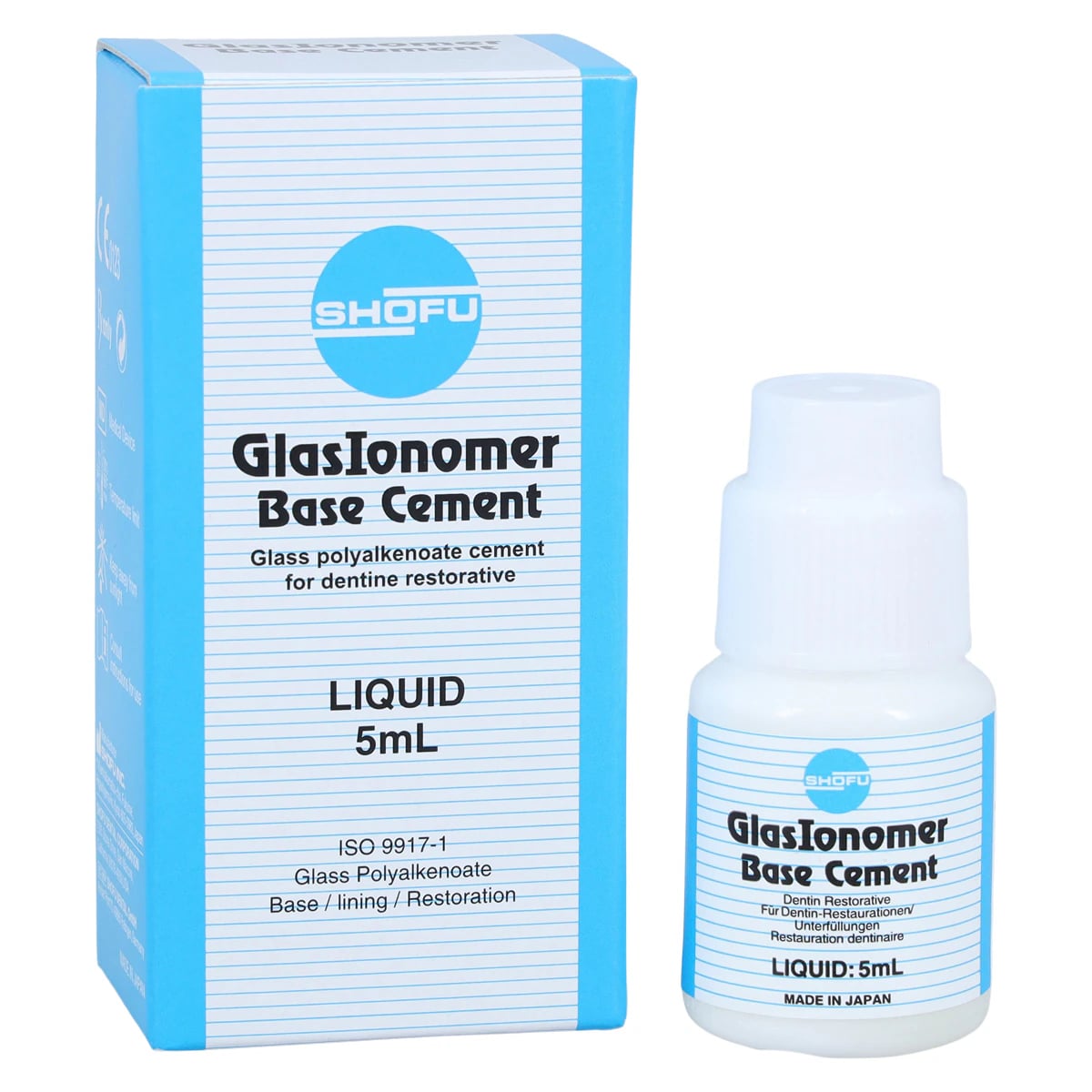 GlasIonomer Base Cement Liquid Refill, 5 ml Bottle, 1/Pk, 1114