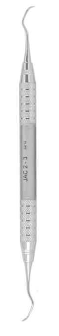 A. Titan Instruments 2/3 Posterior Jacquette Scaler, Double End, Life Steel Stainless Steel Handle, #6, 1/Pk
