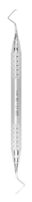 A. Titan Instruments Gracey 17/18 Double-End Curette, Stainless Steel Handle, 1/Pk