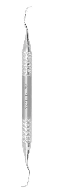 A. Titan Instruments 11/12 Gracey Stainless Steel Posterior Curette, Periodontal, Long, Double-Ended, 1/Pk