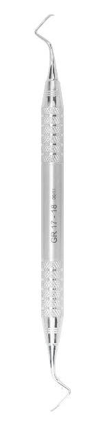 A. Titan Instruments Gracey Curette 17/18, Double Ended, Short, Life Steel Handle, 1 Each