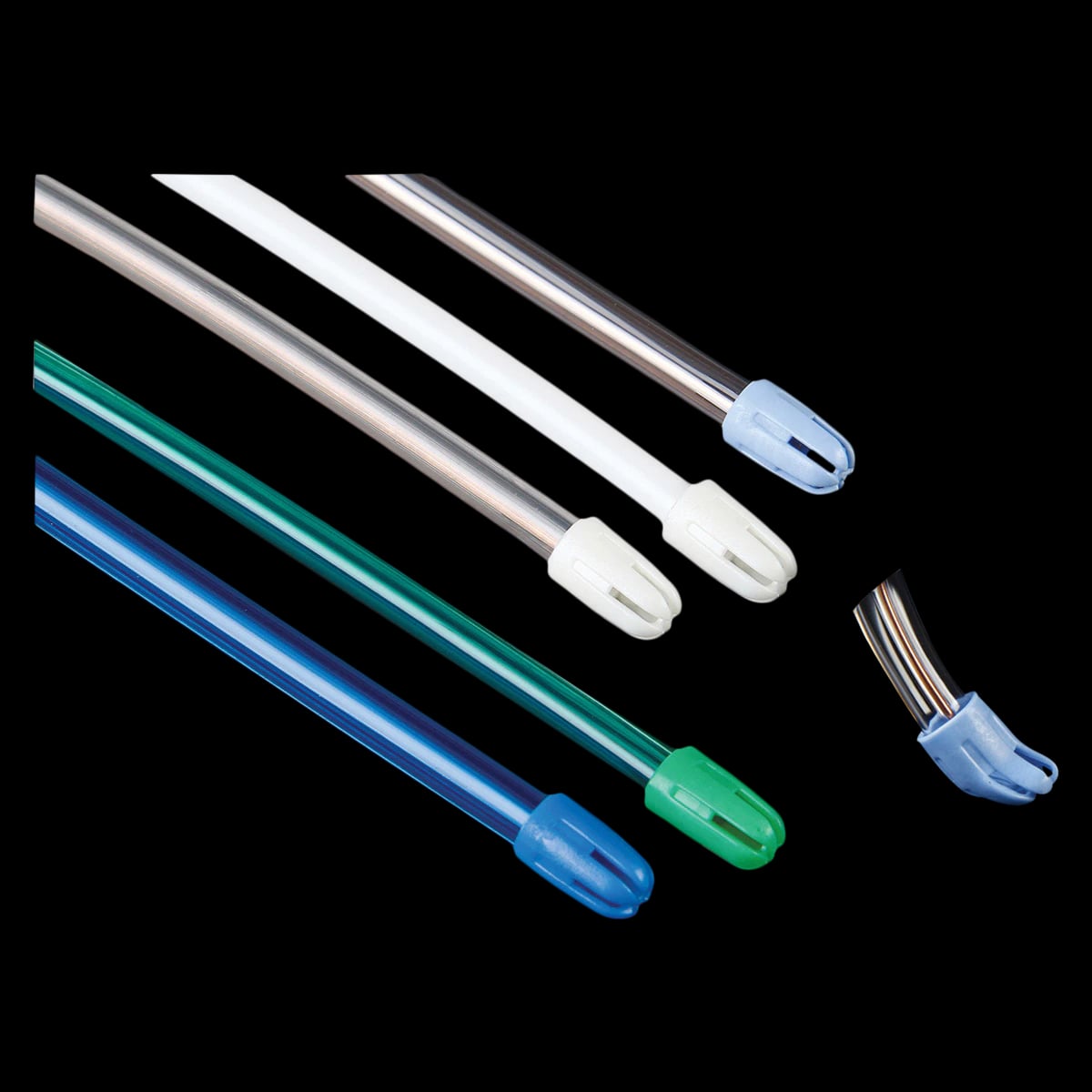 Plasdent Flexjet Saliva Ejector, Clear with Blue Tip, Disposable, 100/Bag, 8000-CLB