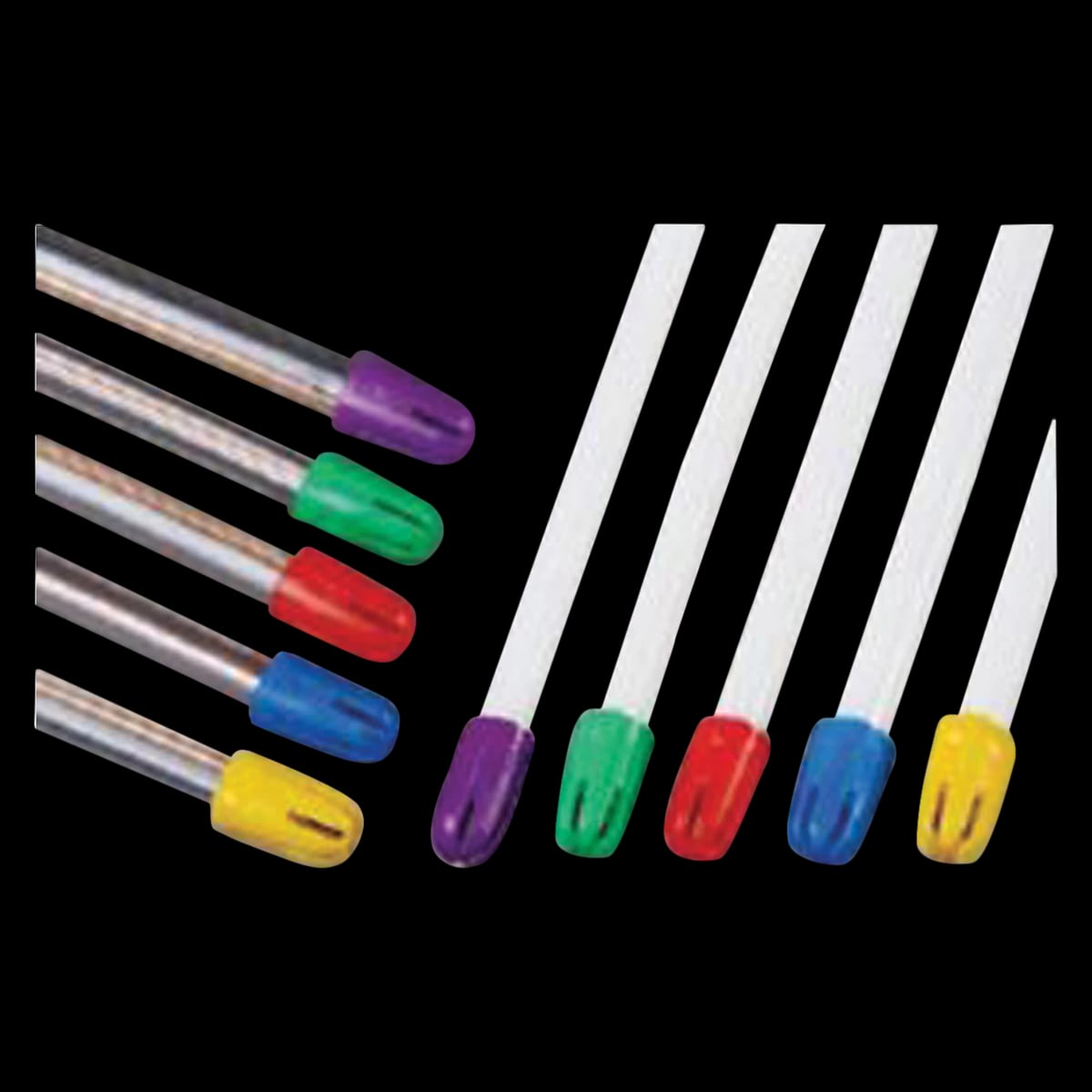 Flexjet Saliva Ejectors, White with Multicolor Tip, Disposable, 100/Pkg, 8000-OPM