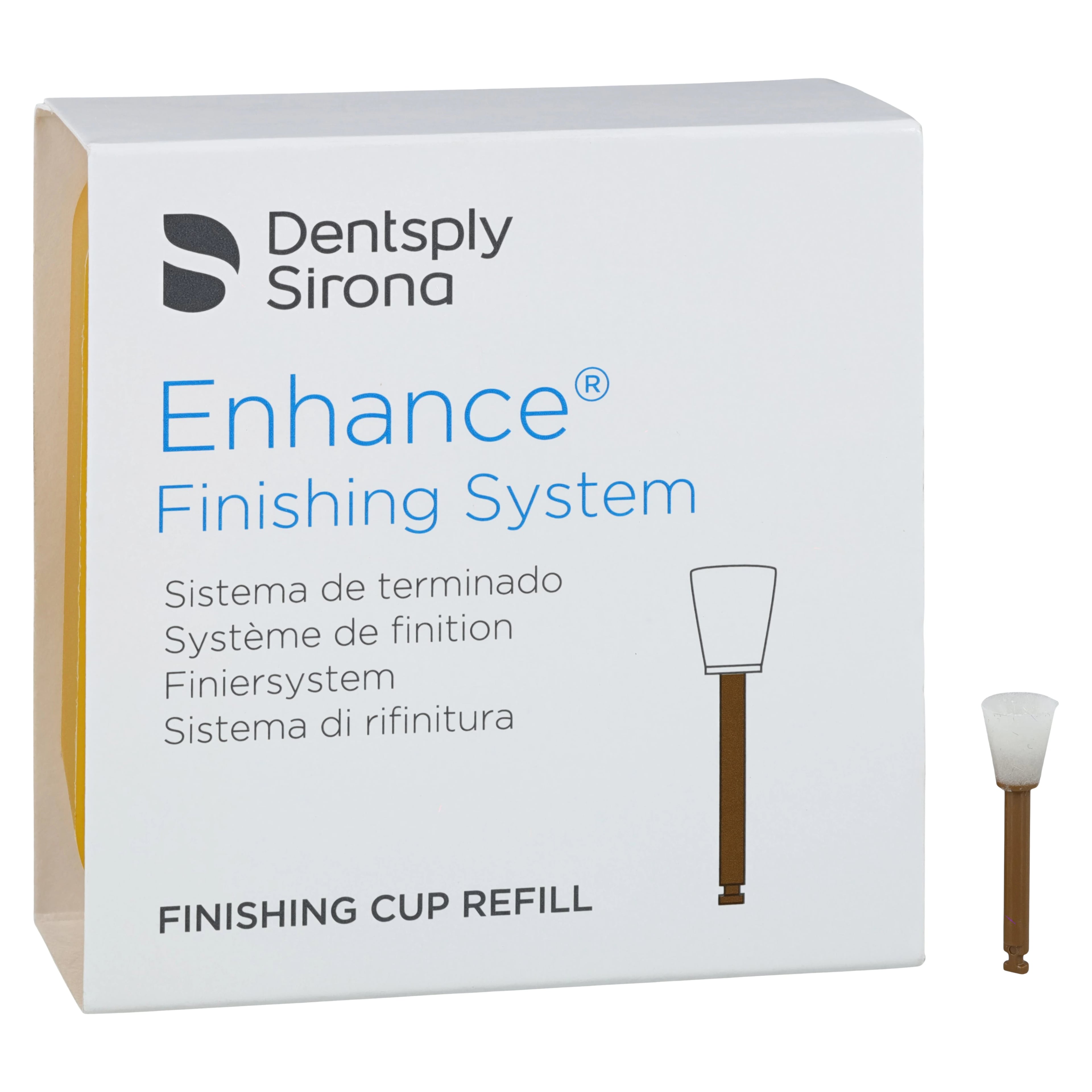 Enhance Finishing Cups, RA Shank, Cup Shape, Refill, 40/Pk, 624055