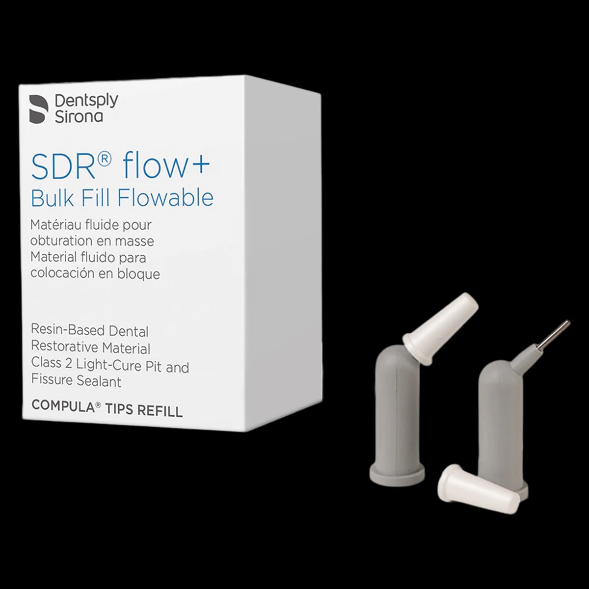 SureFil SDR flow+ Bulk Fill Flowable Composite, Universal Shade, Compula Tip Refill, 0.25 g, 15/Pk, 61C101
