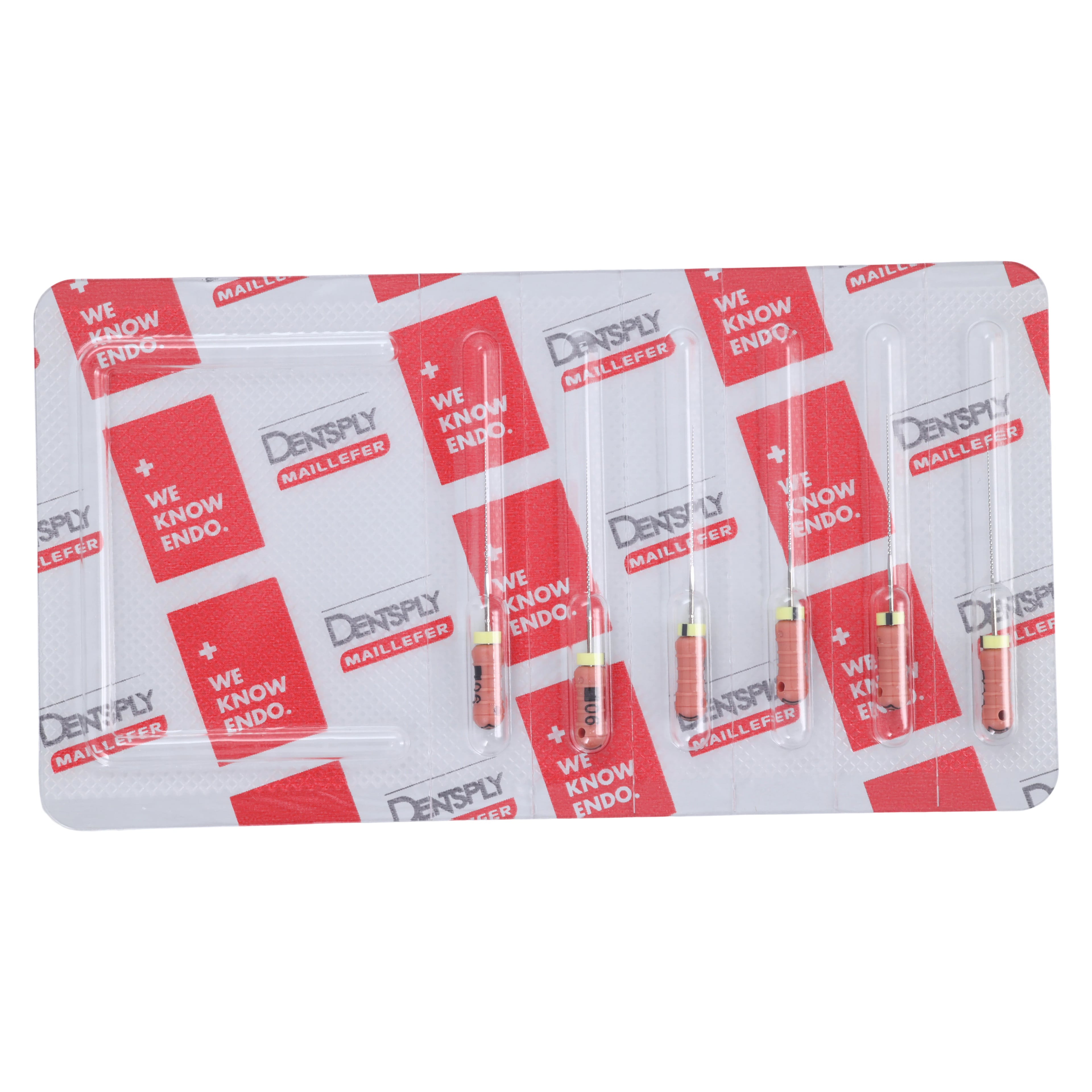 Dentsply Maillefer READYSTEEL FlexoFile #06, 25mm, Stainless Steel, Sterile, Pink, 6/Pk, 6830625